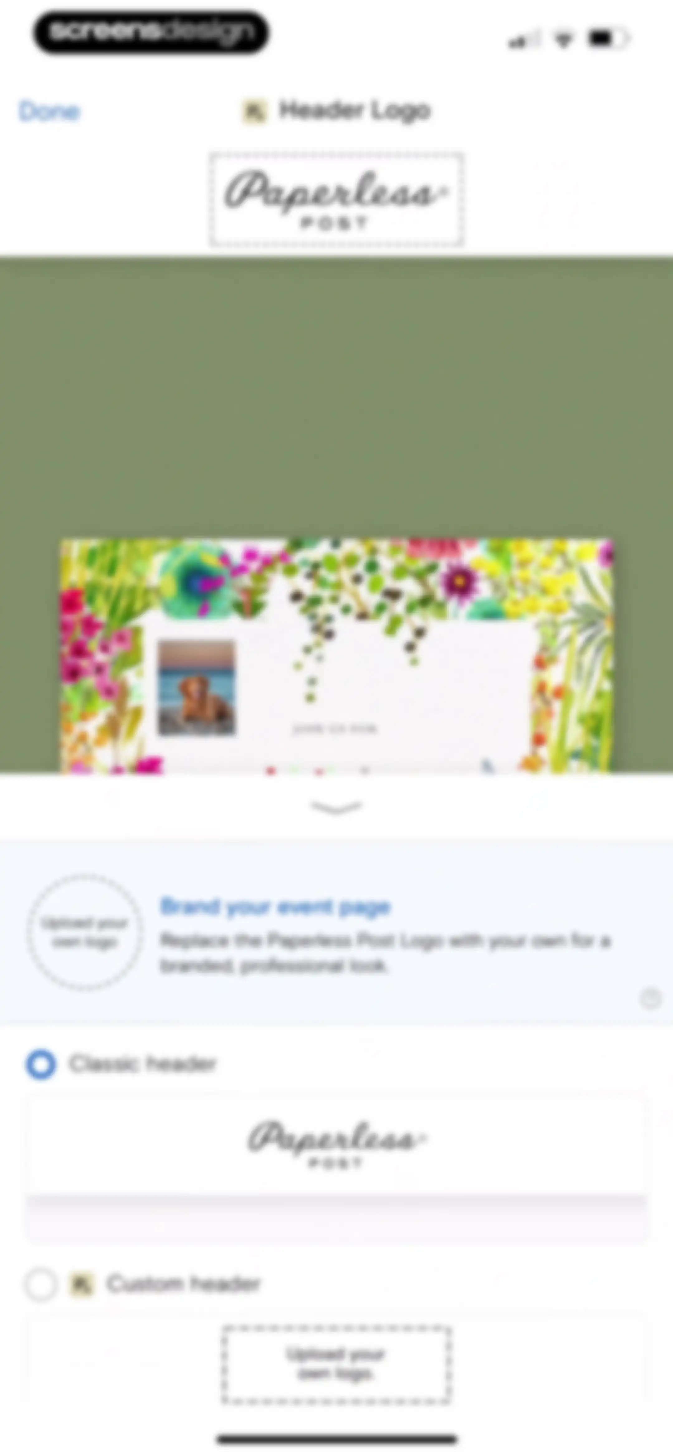 Paperless Post: Invitations screen 69