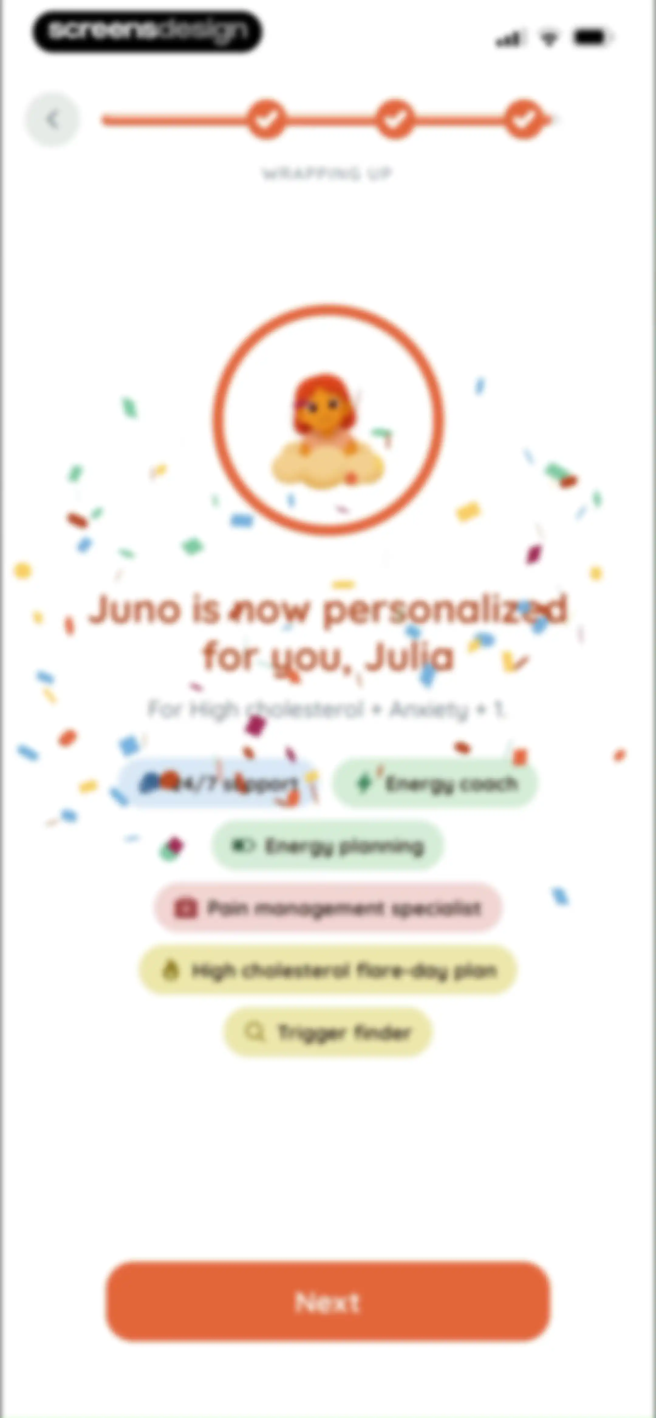 Juno: Chronic Illness Support screen 45