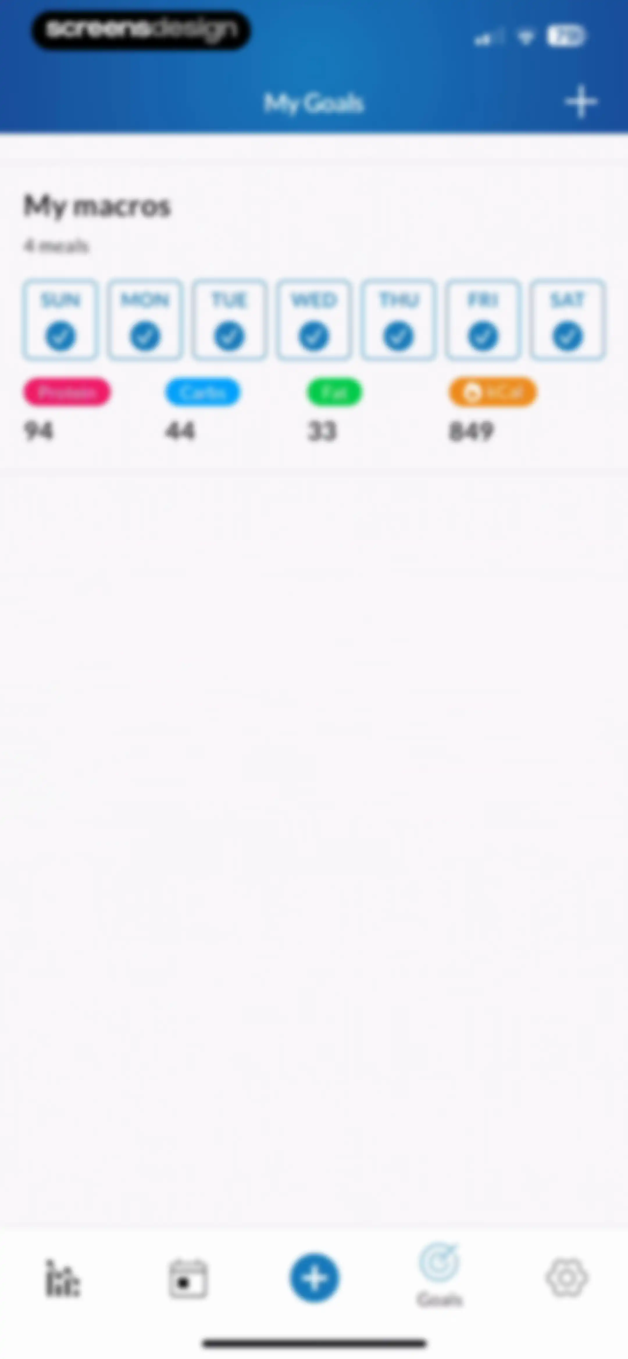 MacrosFirst - Macro Tracker screen 118