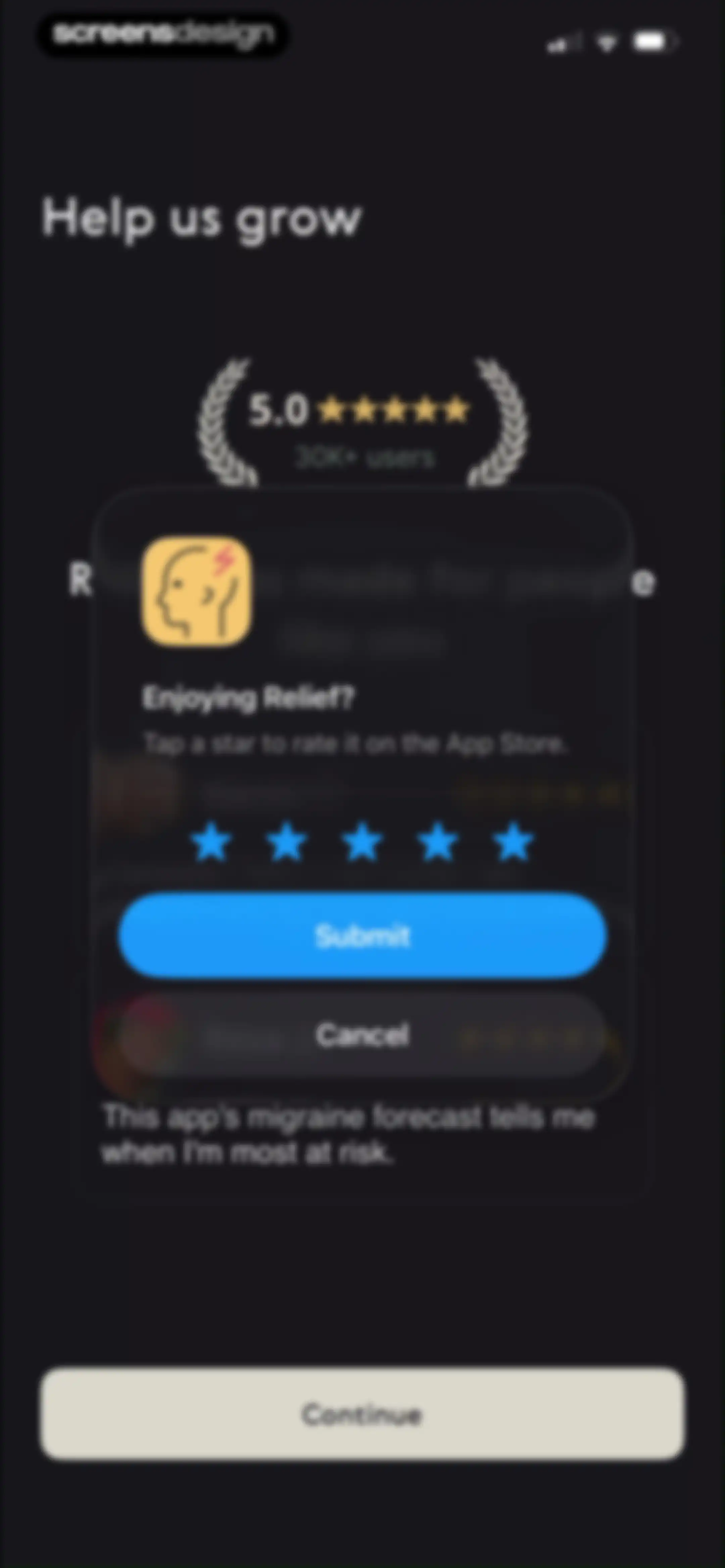 Relief - Migraine Tracker screen 26