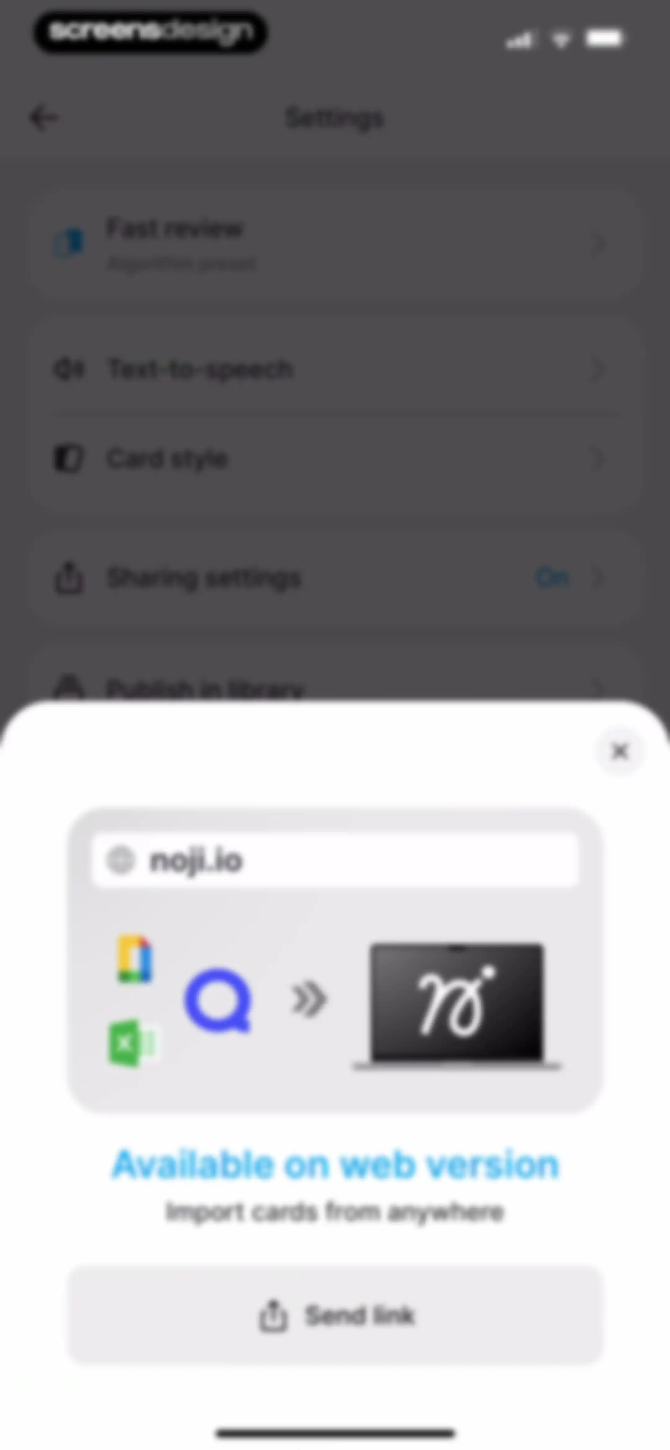 Noji - Flashcards study app screen 76