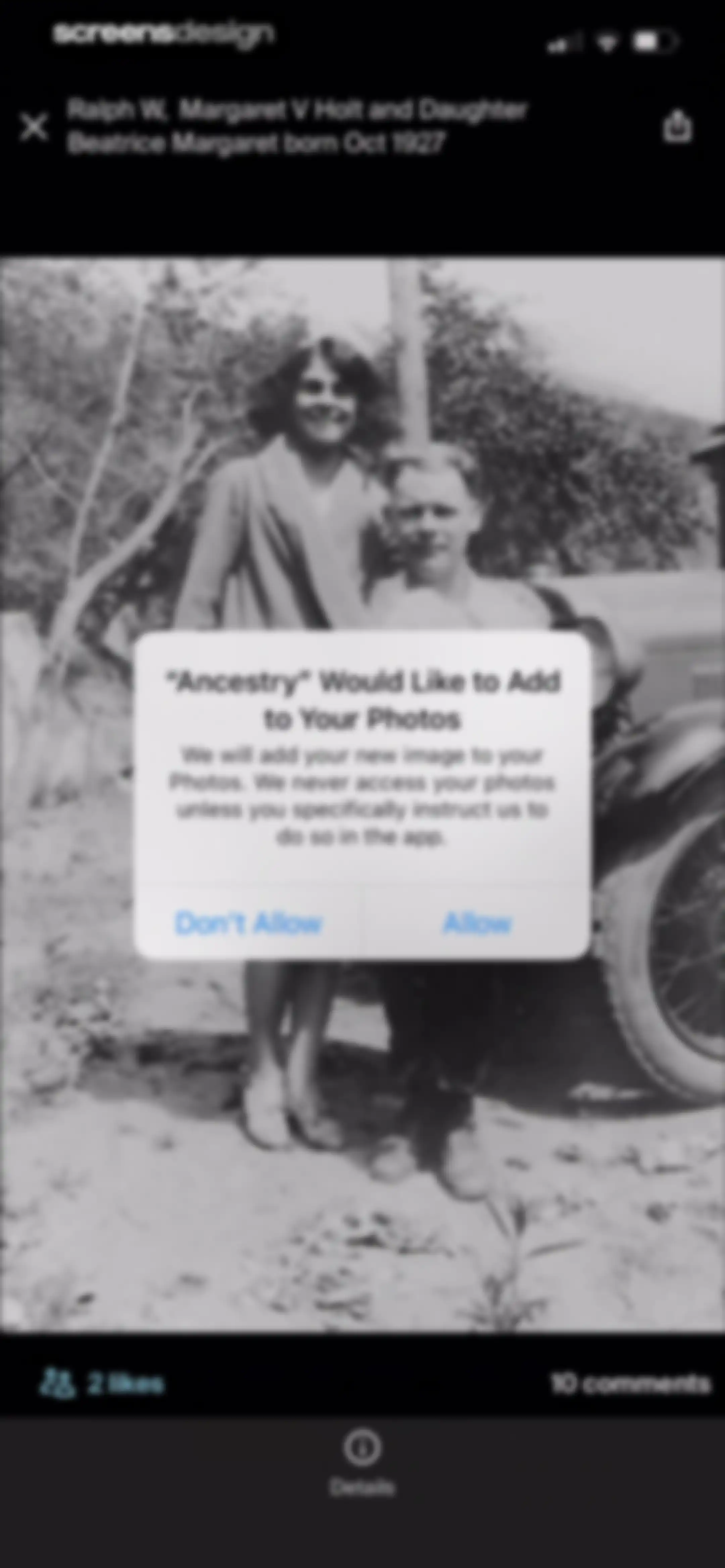 Ancestry: Family History & DNA screen 84