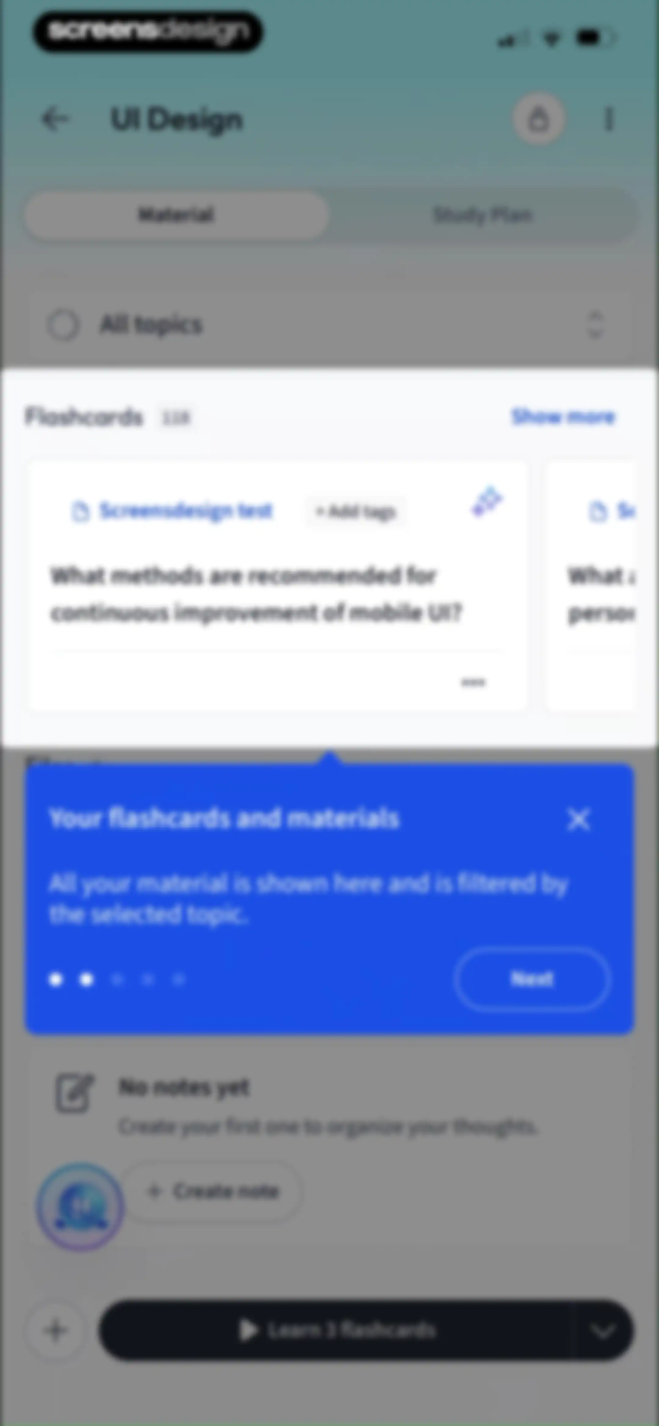 Vaia: AI Flashcards. Study App screen 78