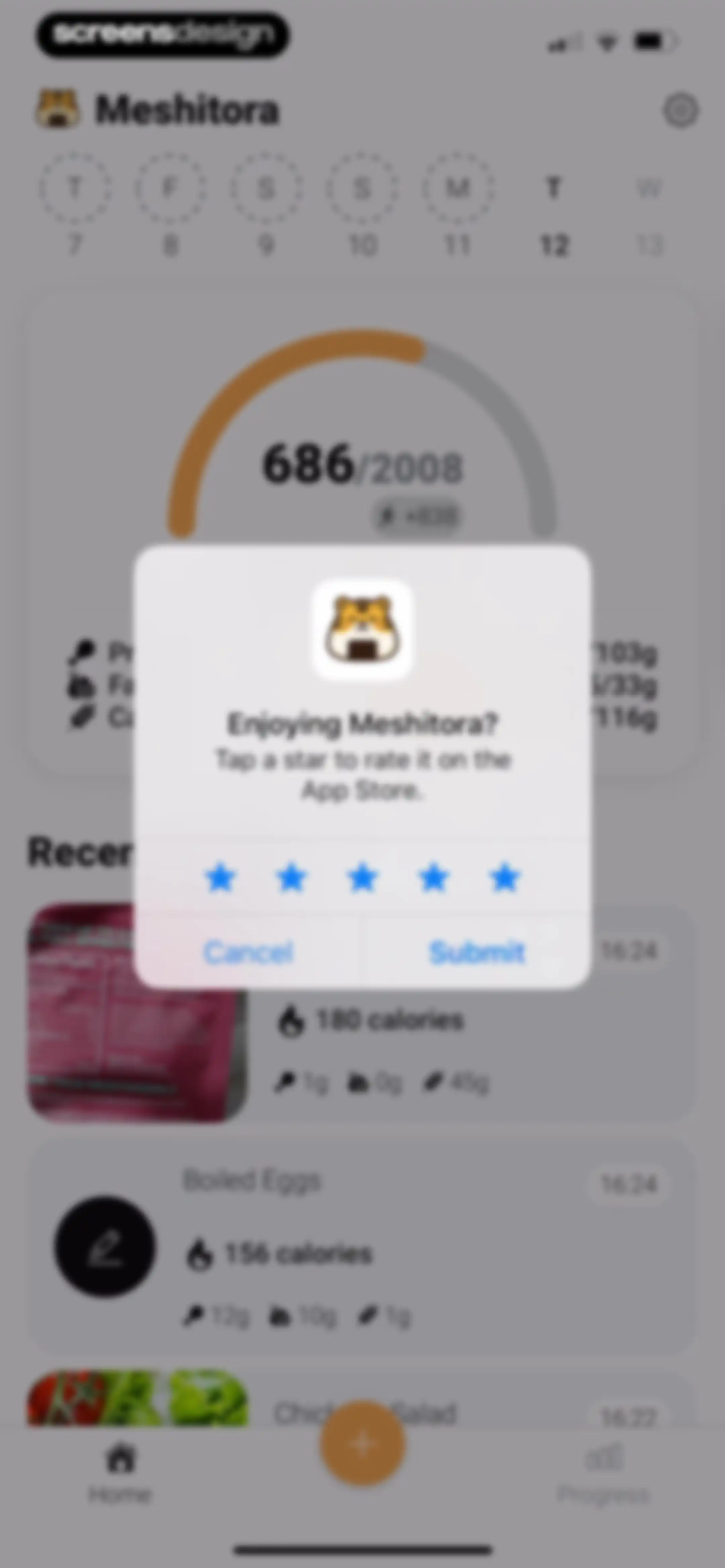 Meshitora: Track My Calories screen 67