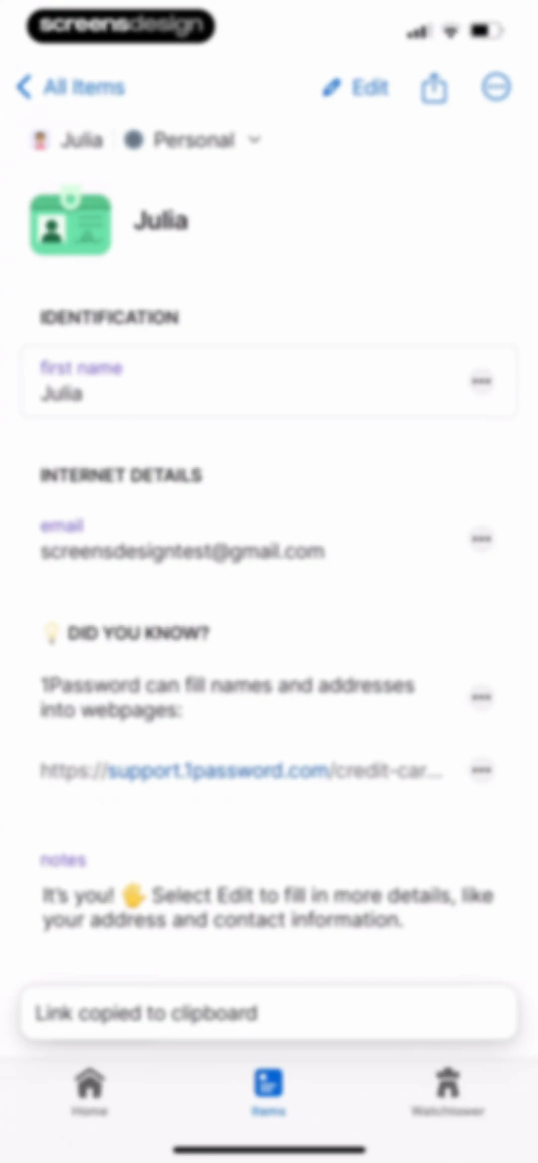 1Password: Password Manager screen 82