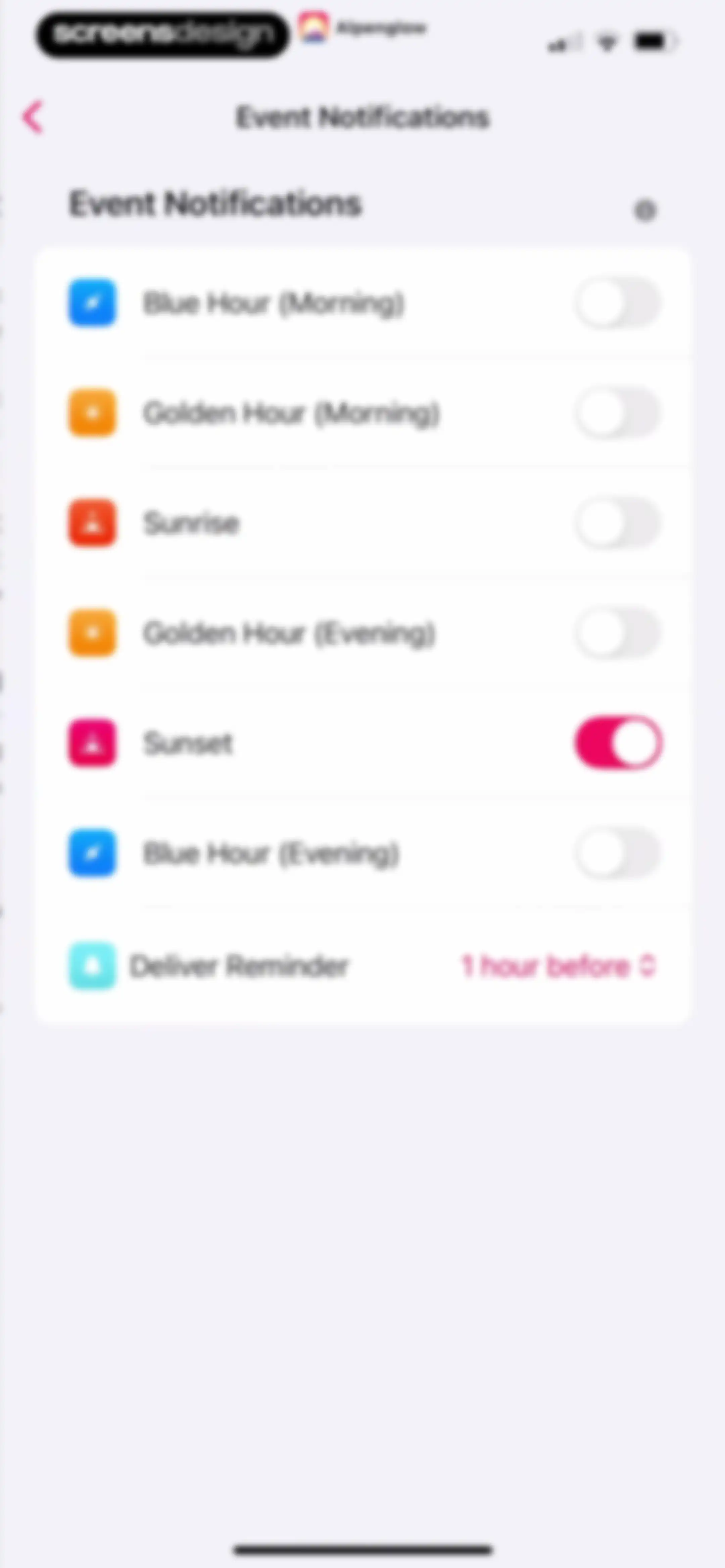 Sunset Predictions: Alpenglow screen 52