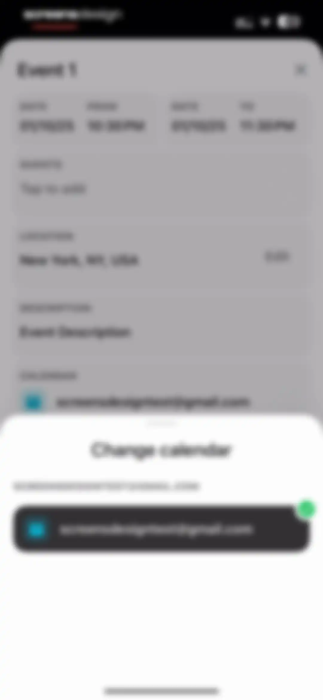 Amie - Todos, calendar screen 26