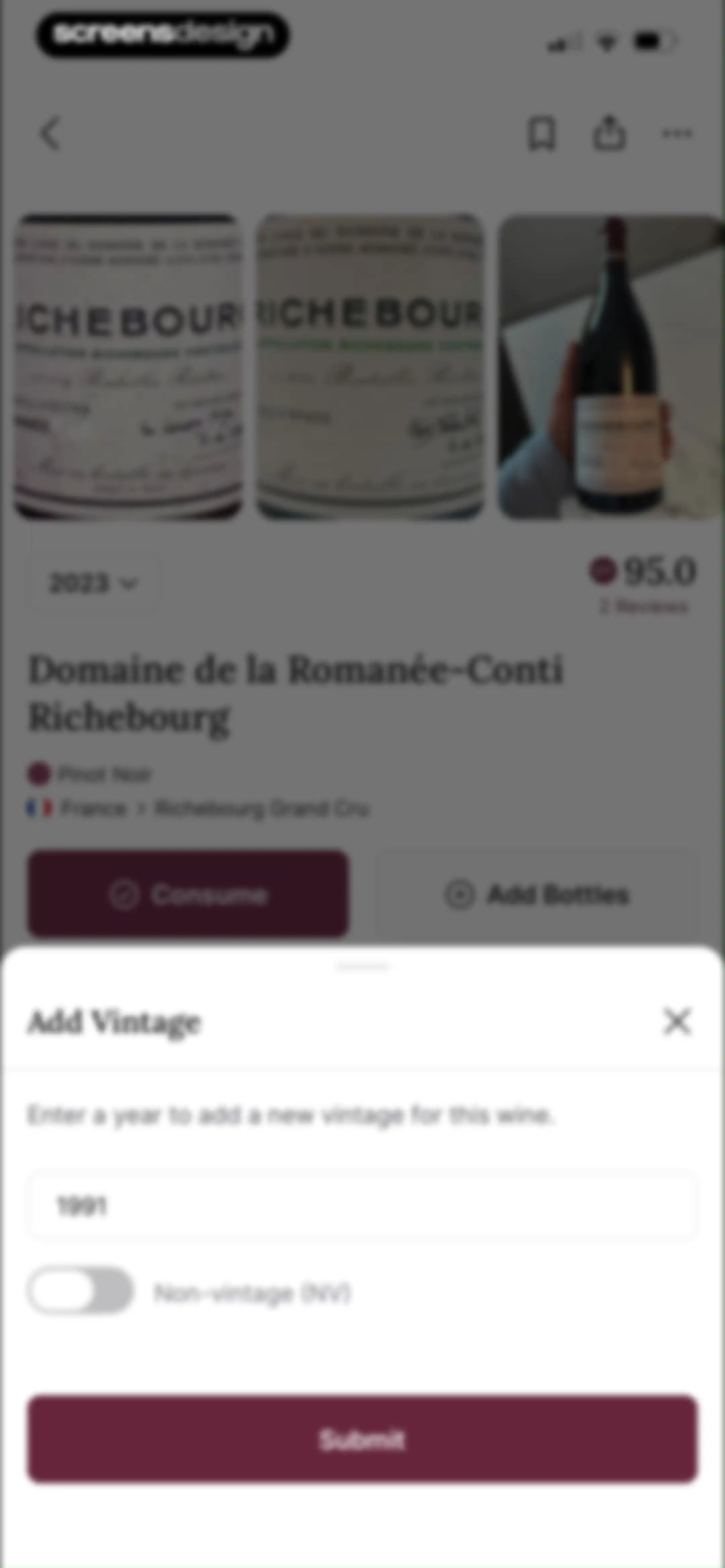 CellarTracker: #1 Wine Tracker screen 90