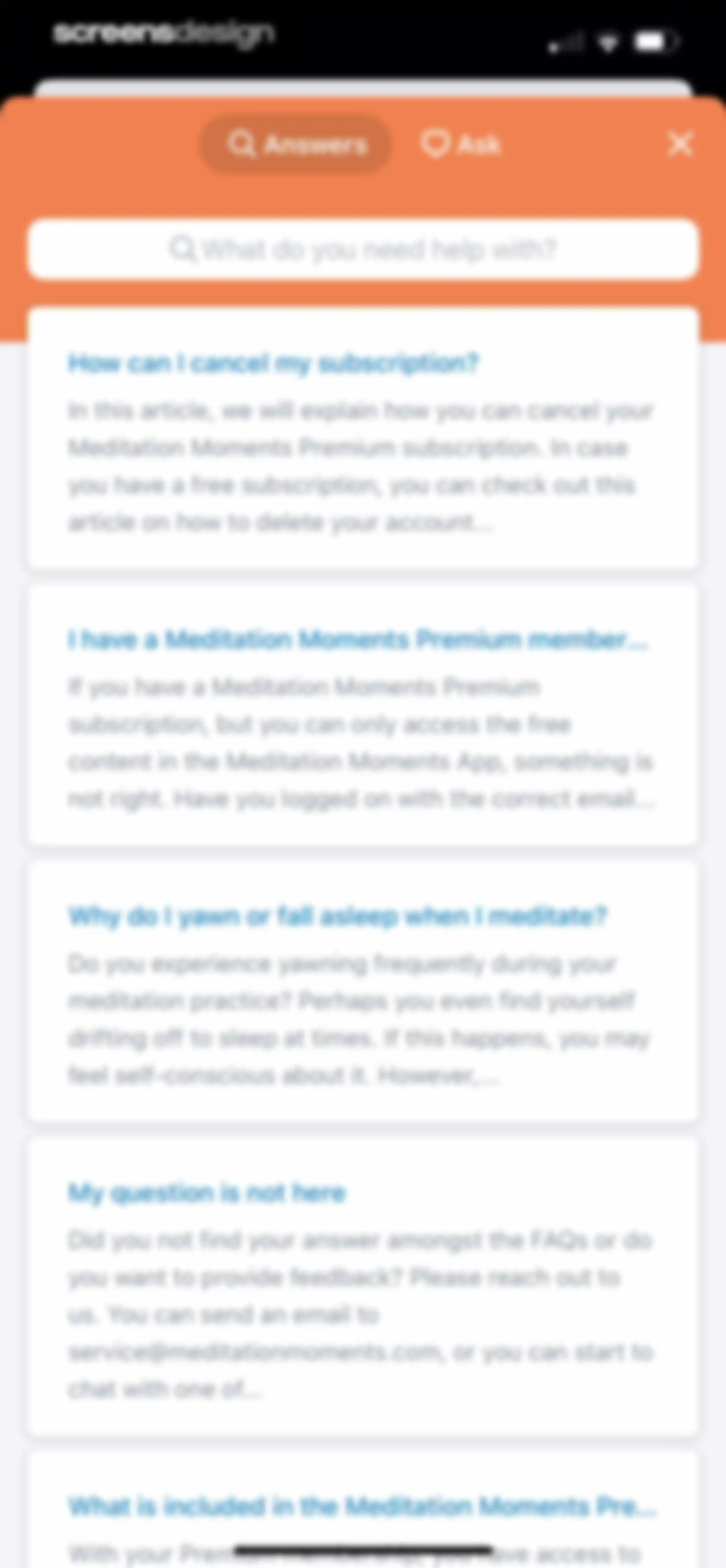 Meditation Moments - Guided screen 128