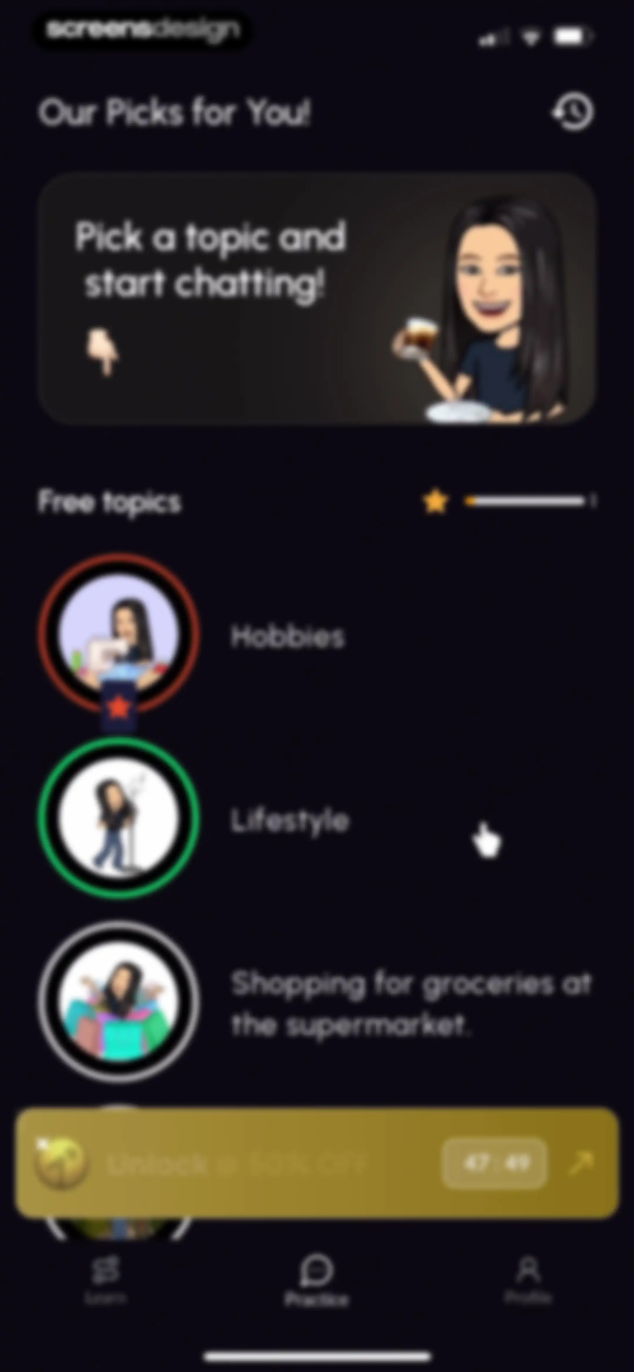 Stimuler- English Speaking App screen 106