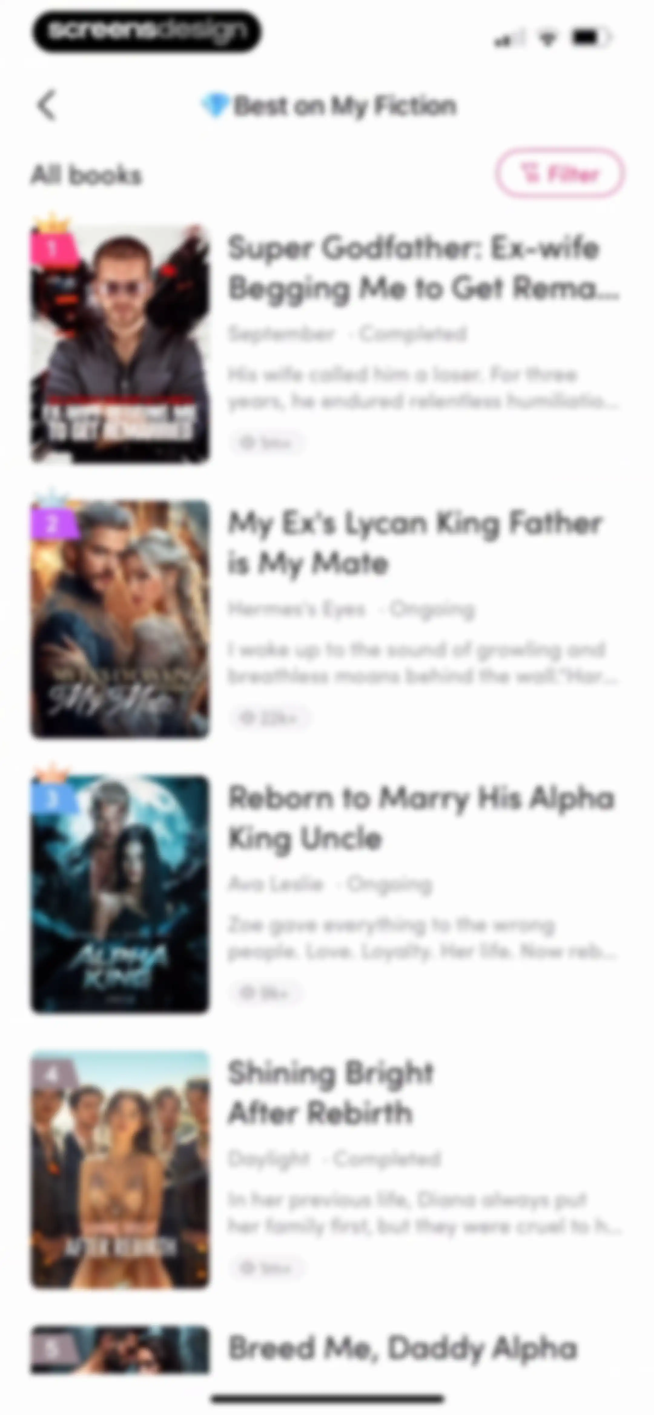 My Fiction: Stories & Novels screen 61