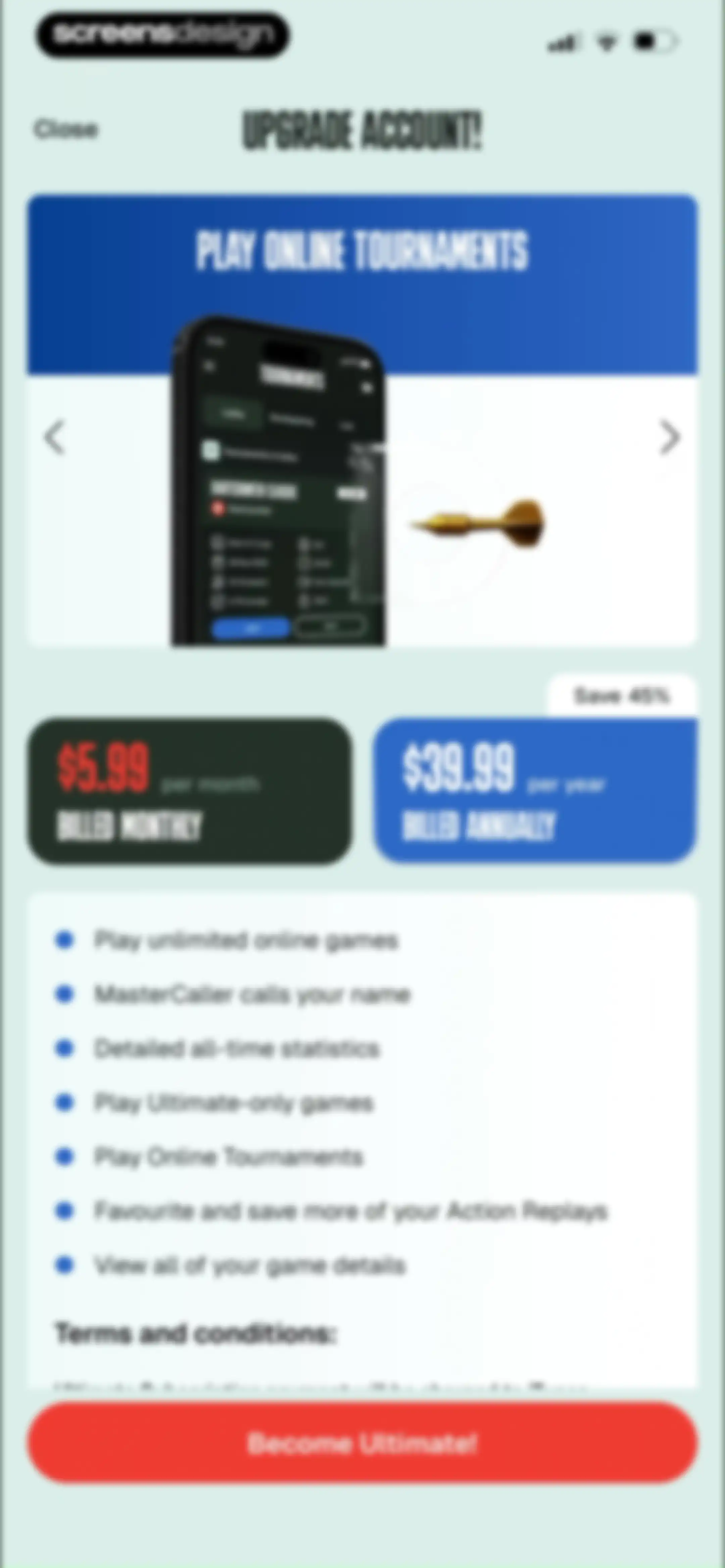 DartCounter screen 47