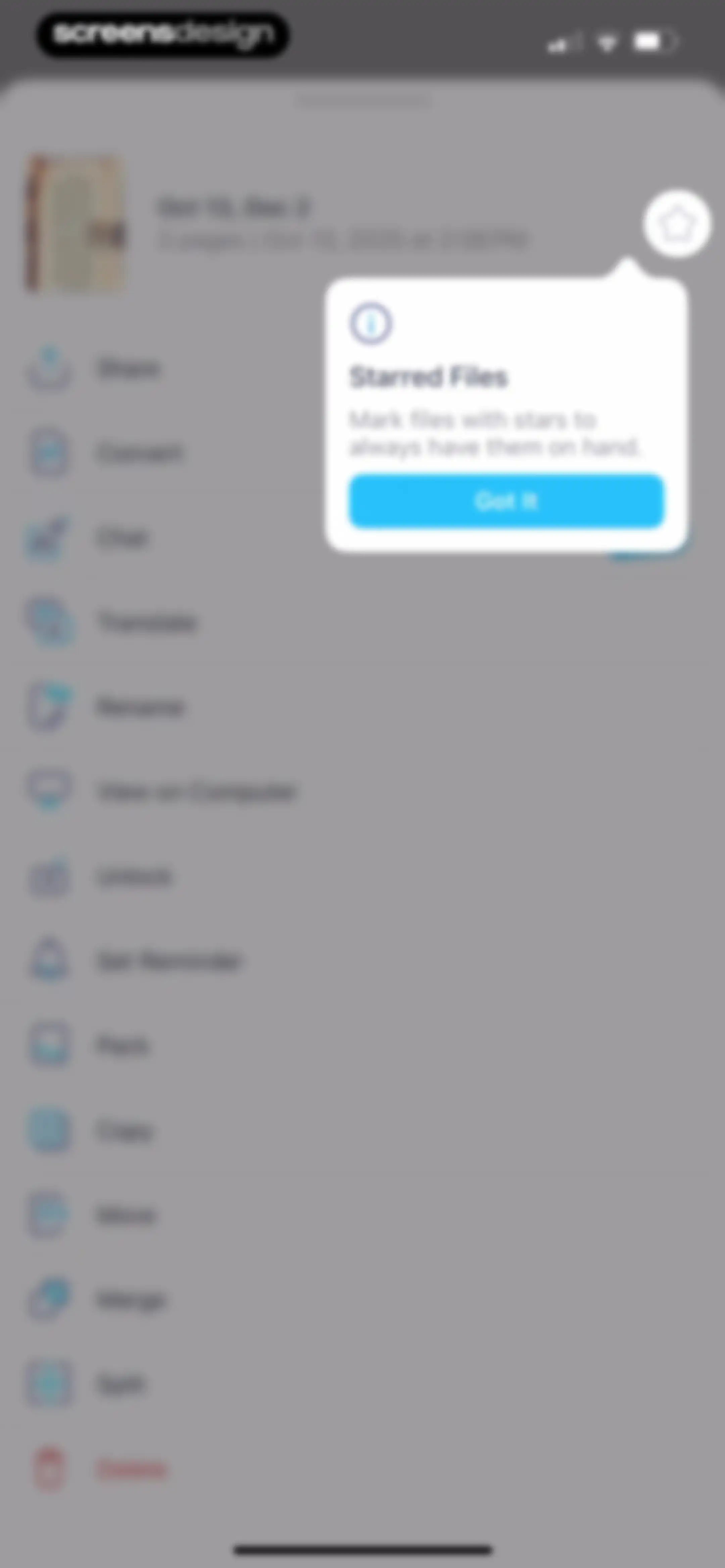 iScanner: PDF Document Scanner screen 130