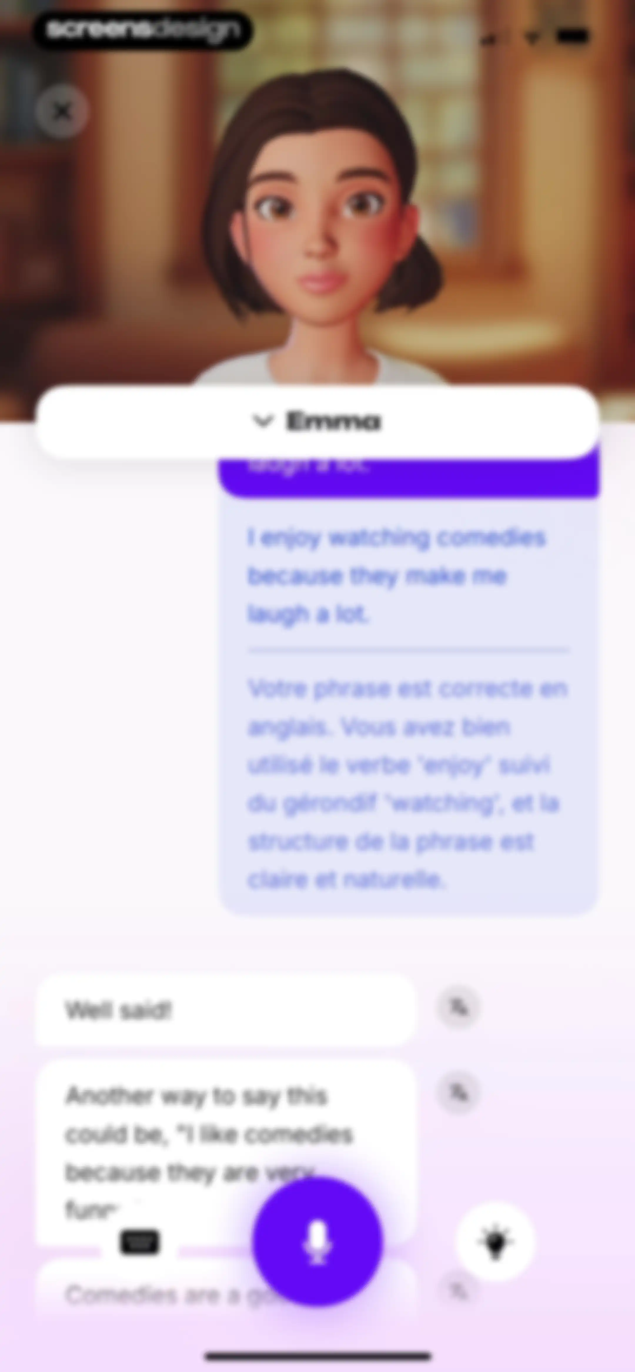 Emma: Learn Languages screen 111