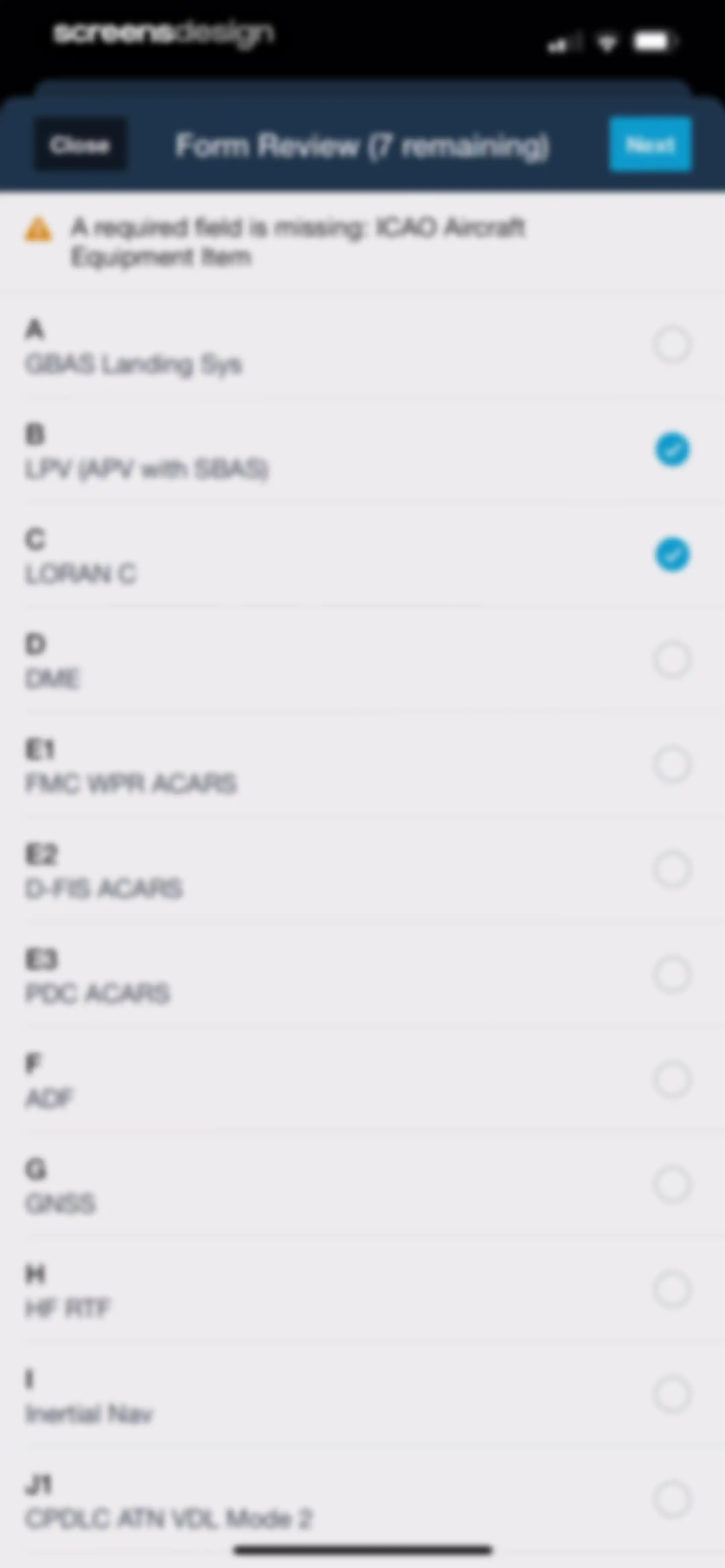 ForeFlight Mobile EFB screen 114