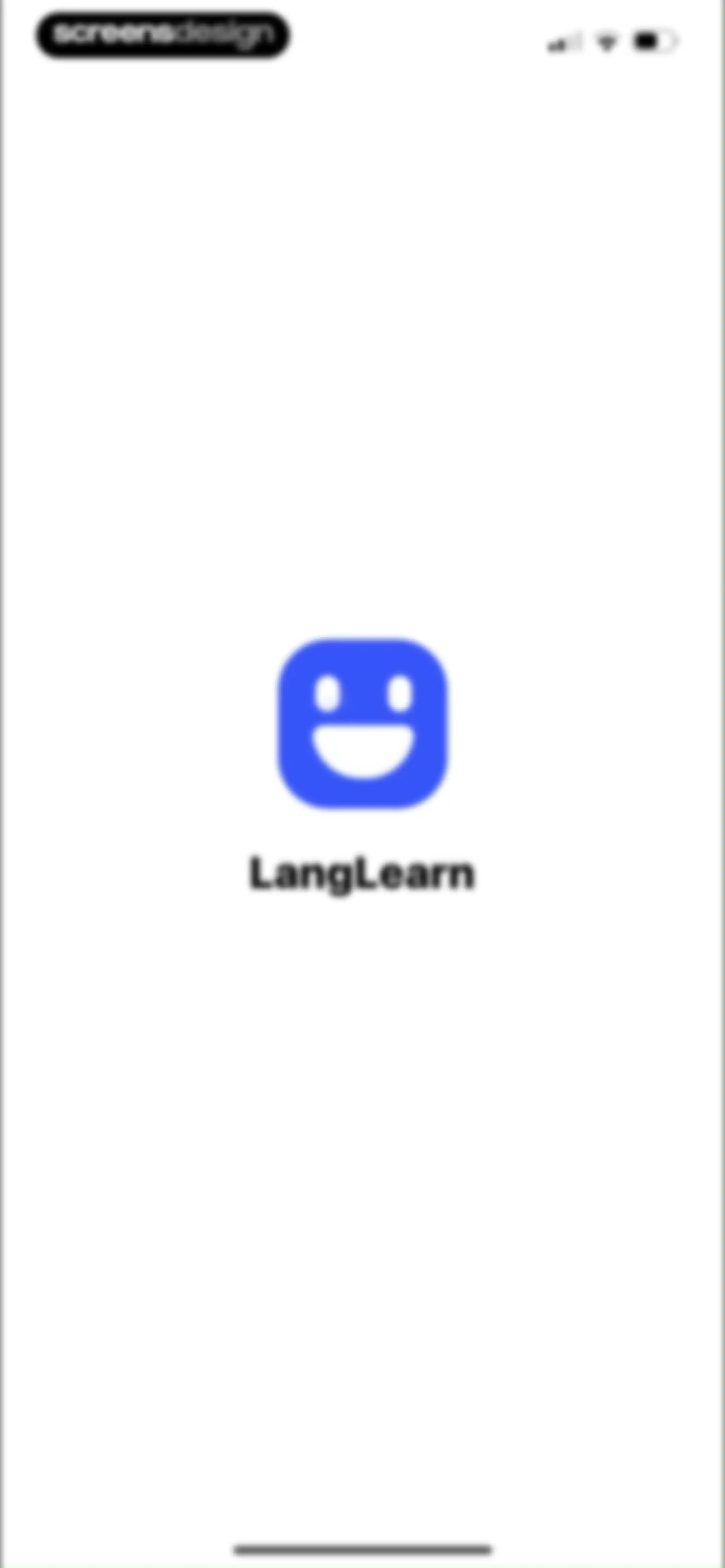 LangLearn: AI English Tutor screen 1