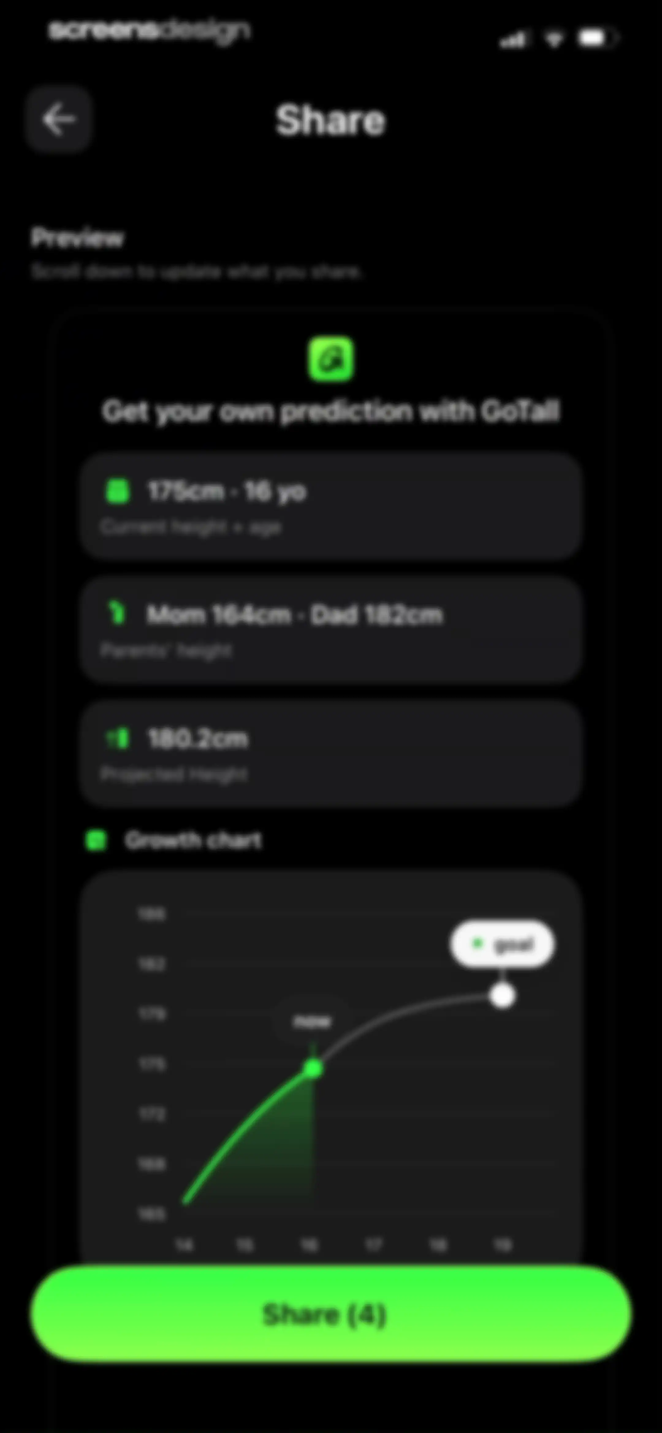 GoTall - Height Predictor screen 67