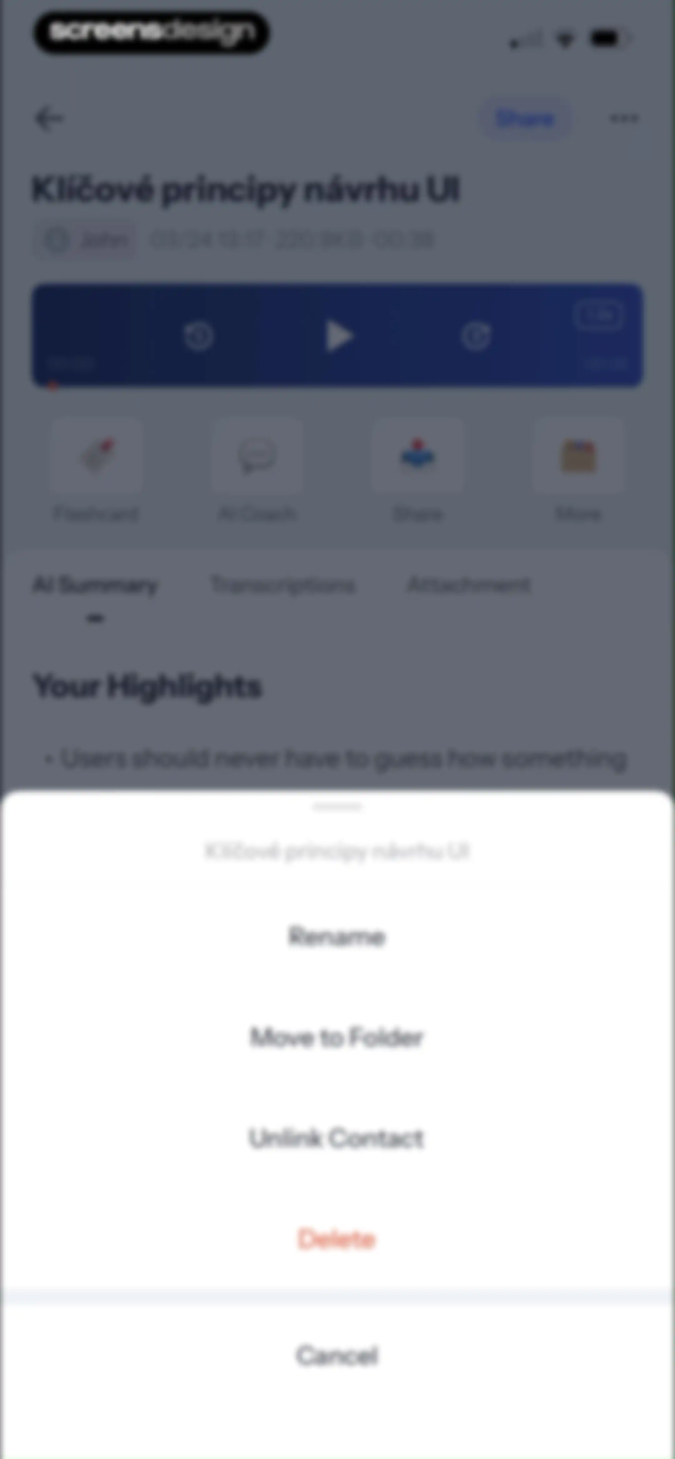 Owll:AI Note Taker & Assistant screen 83