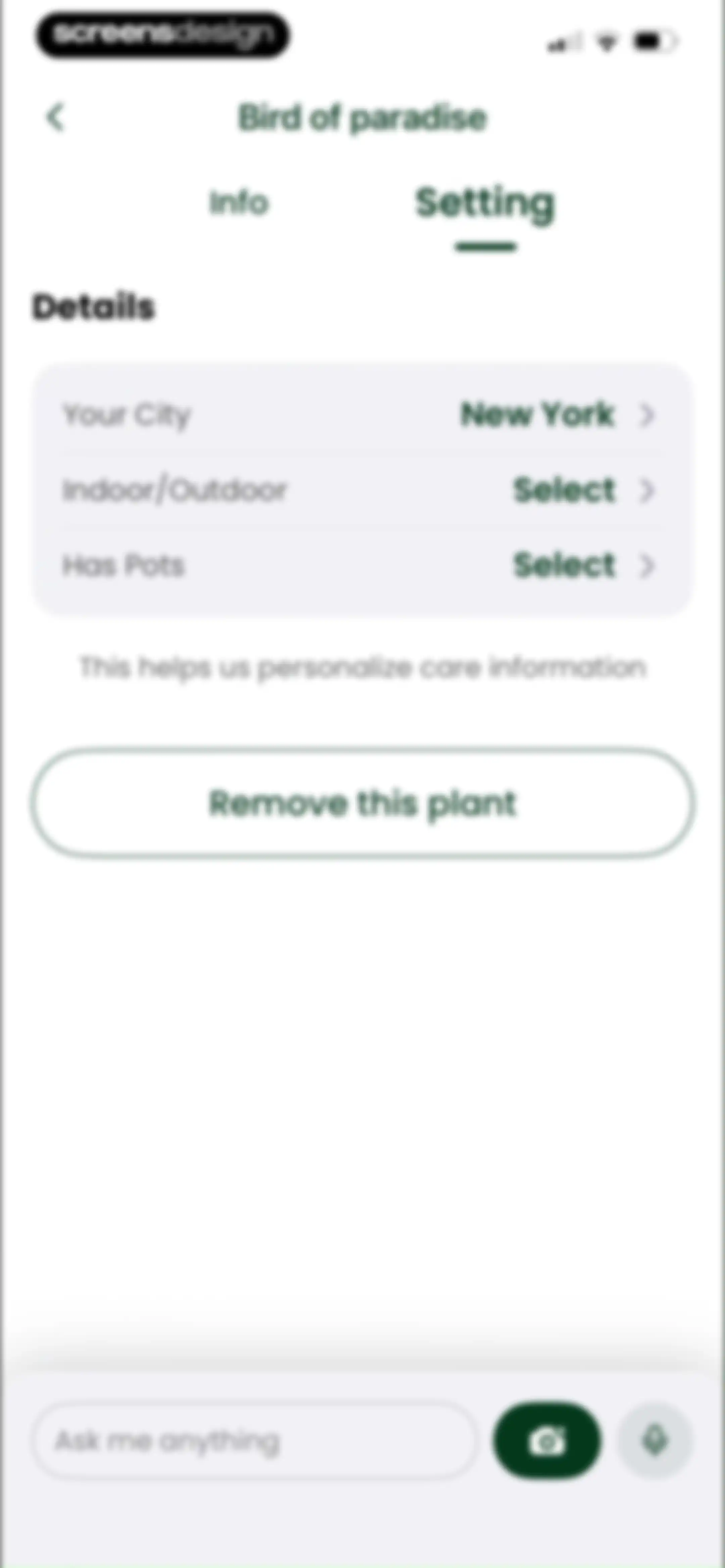 PlantAI: Identifier & Diagnose screen 68