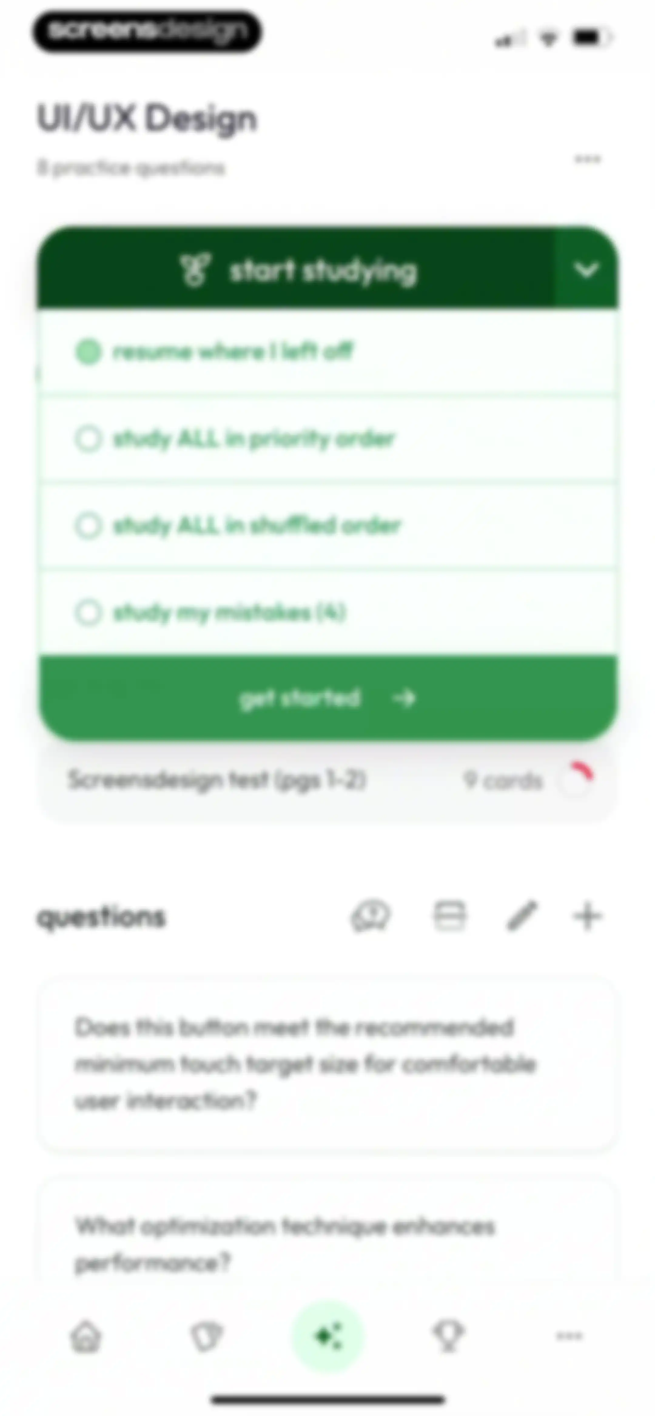 Jungle: AI Flashcards & Quiz screen 74