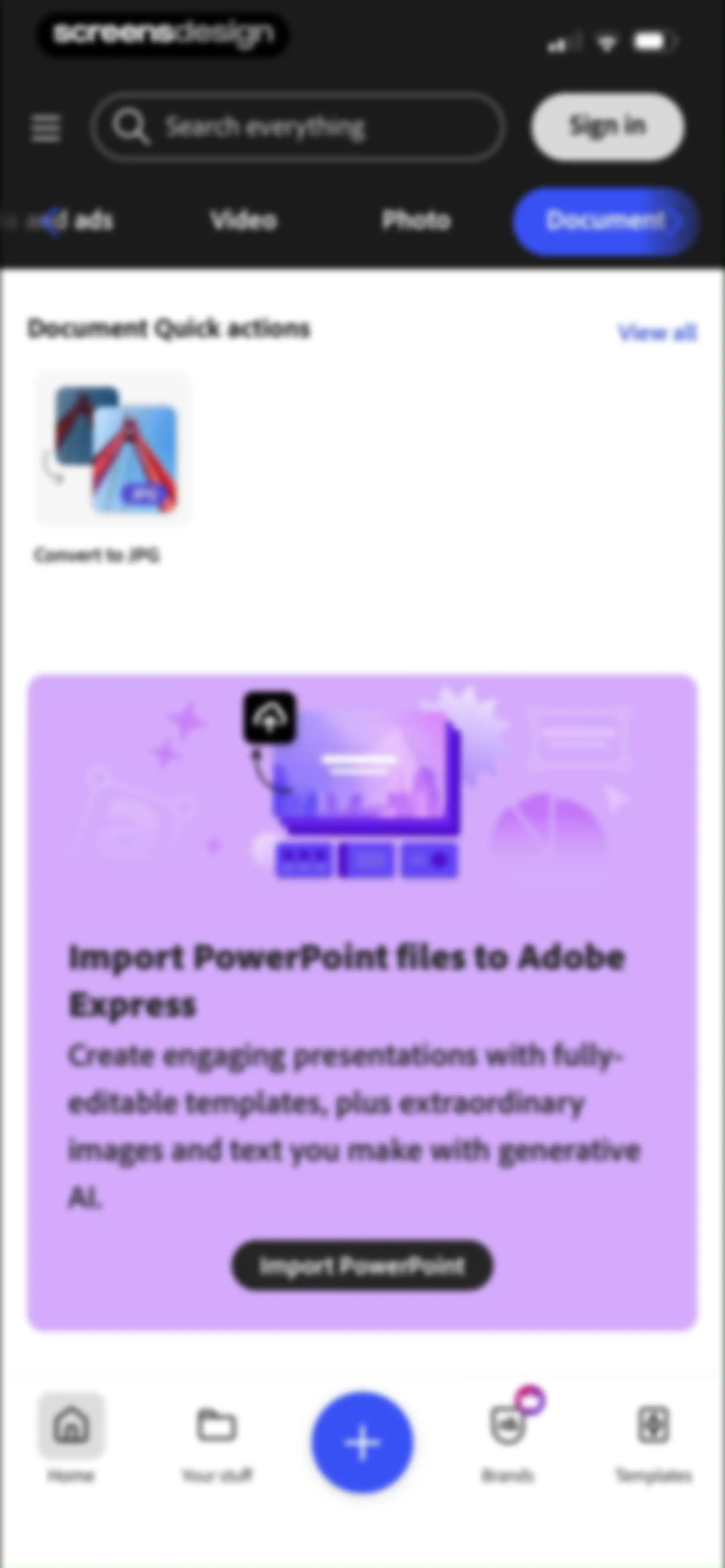 Adobe Express: Create Anything screen 9