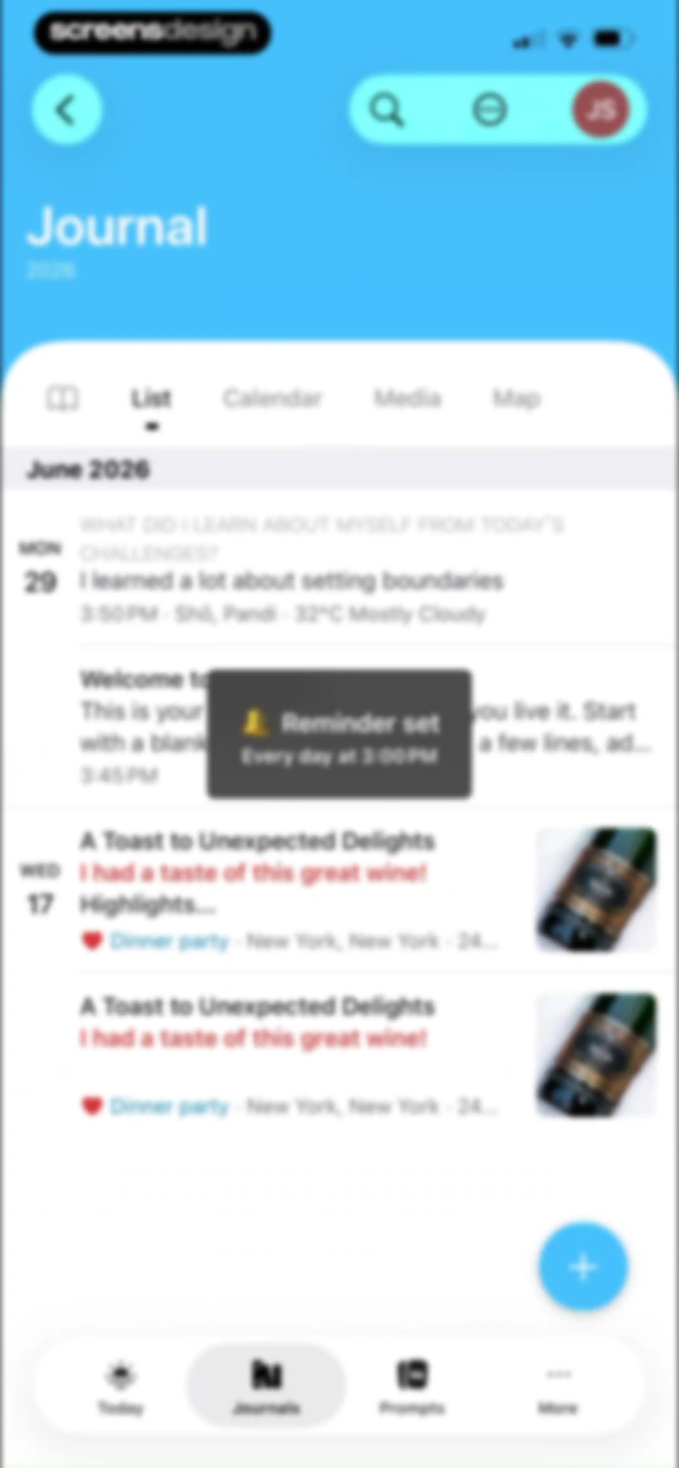 Day One: Daily Journal & Diary screen 47
