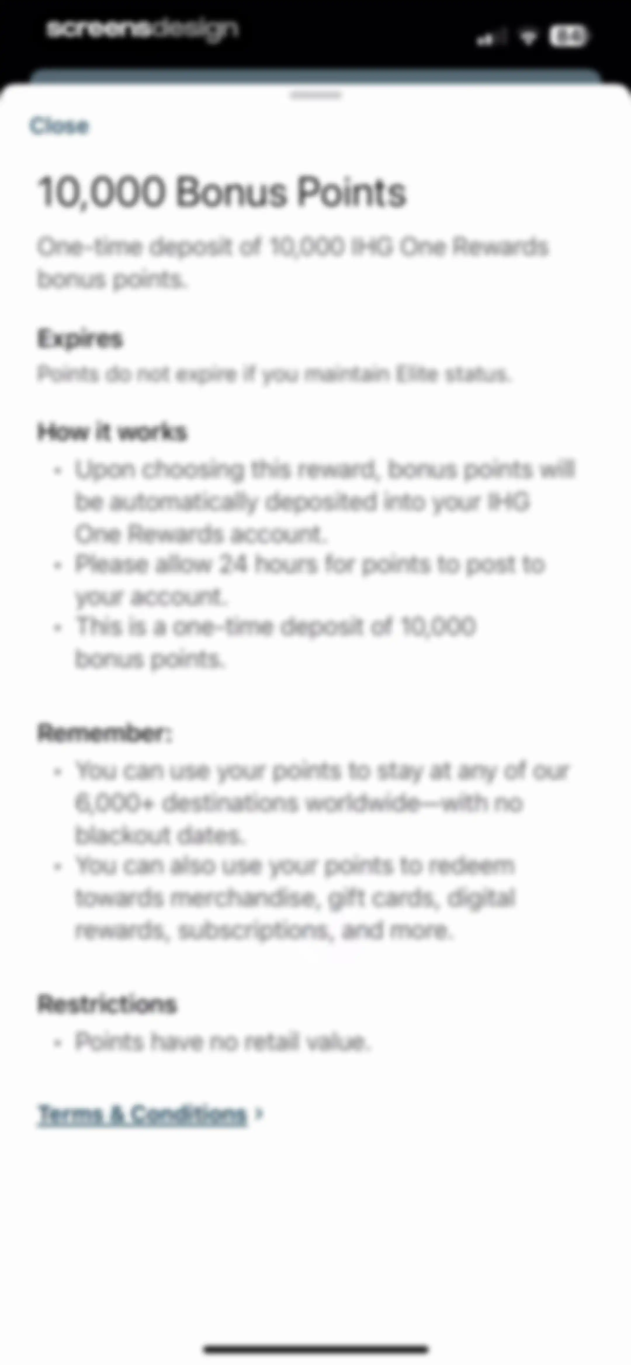 IHG One Rewards: Book Hotels screen 146