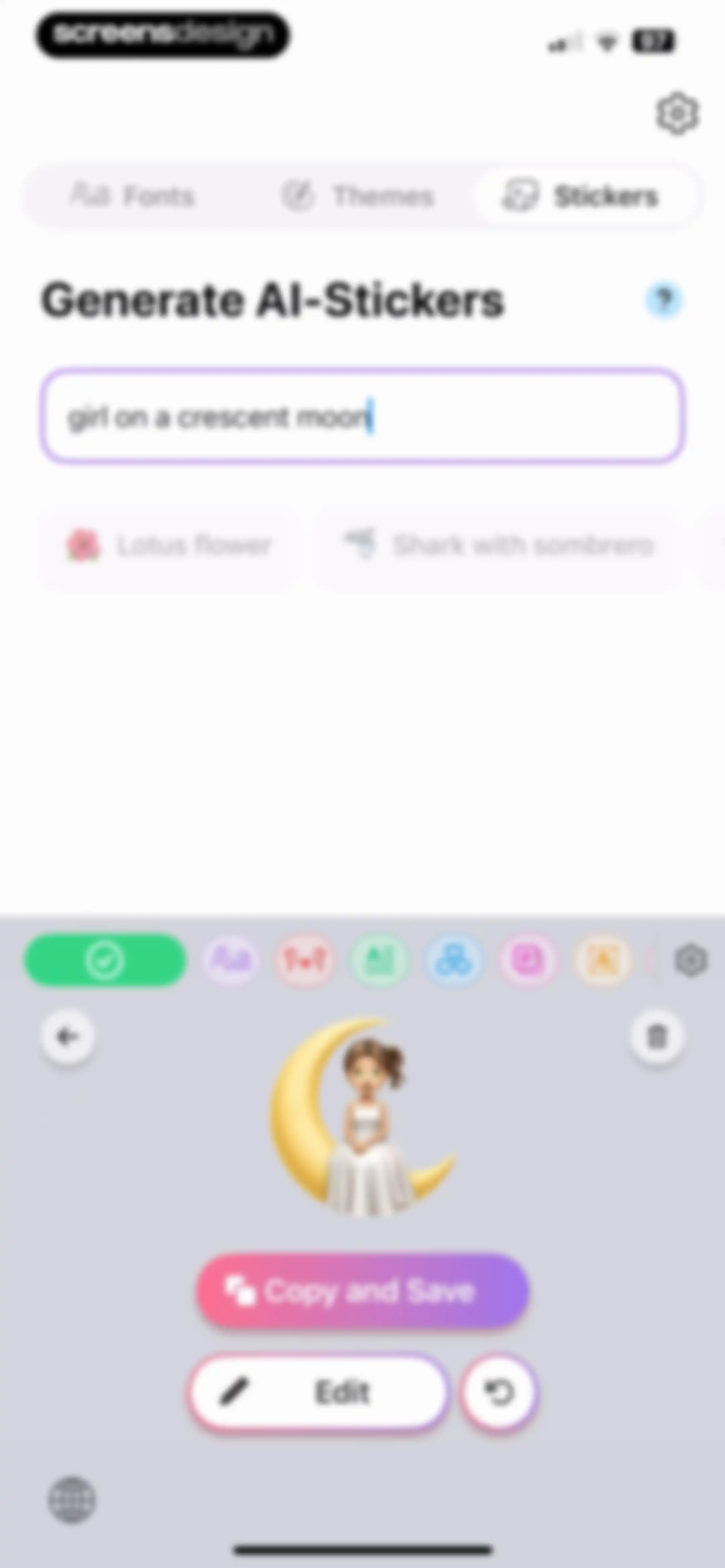 Fonts - AI Stickers screen 21