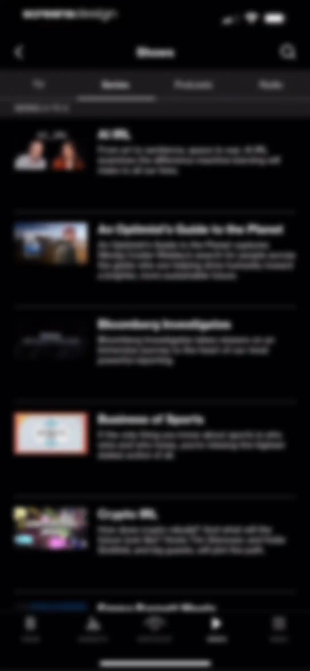 Bloomberg: Business News Daily screen 61
