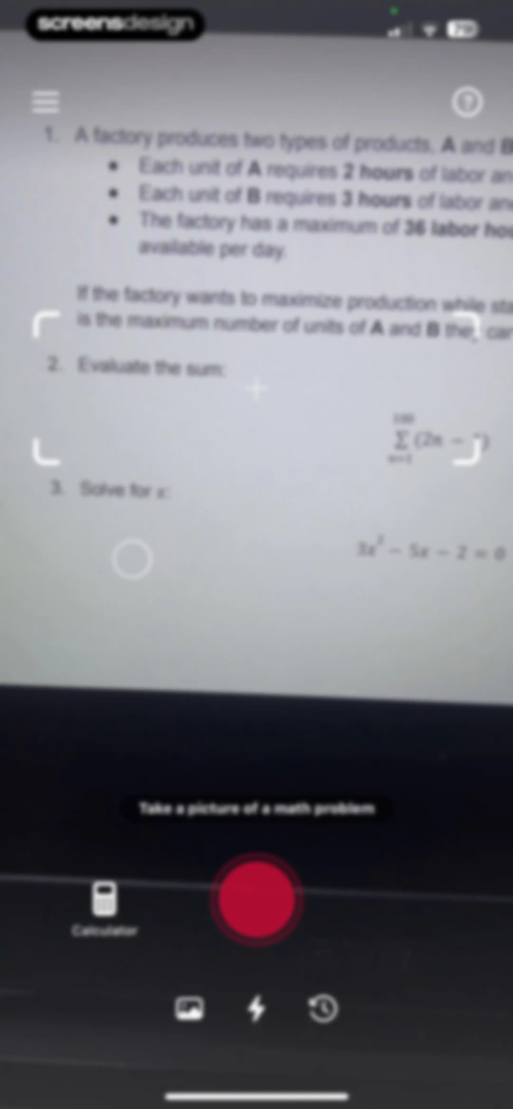 Photomath screen 10