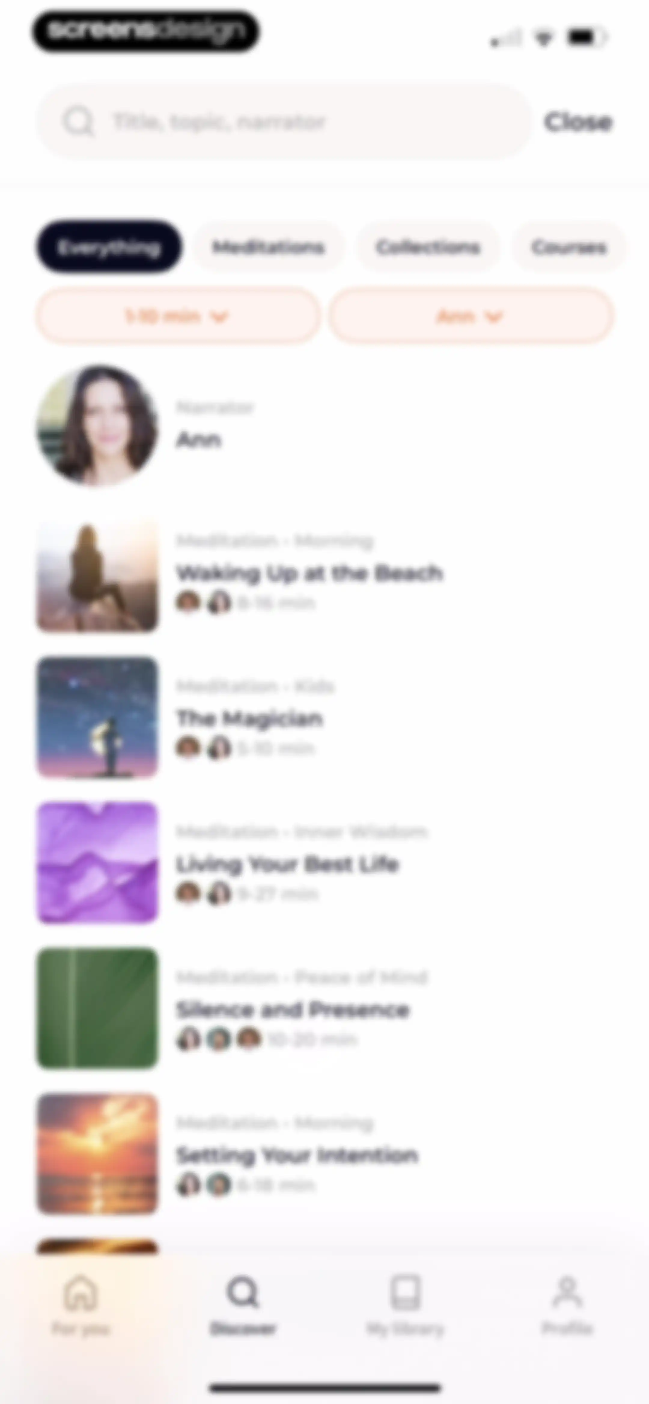 Meditation Moments - Guided screen 79
