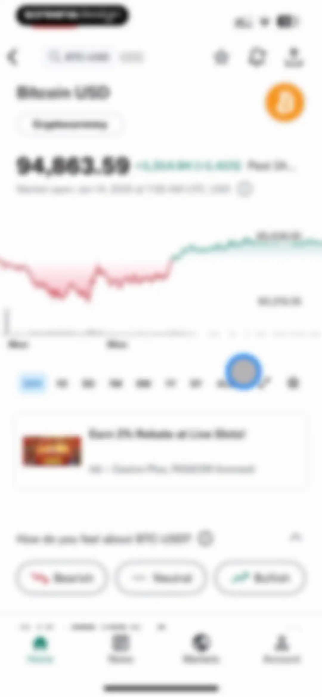 Yahoo Finance: Stocks, Markets screen 68