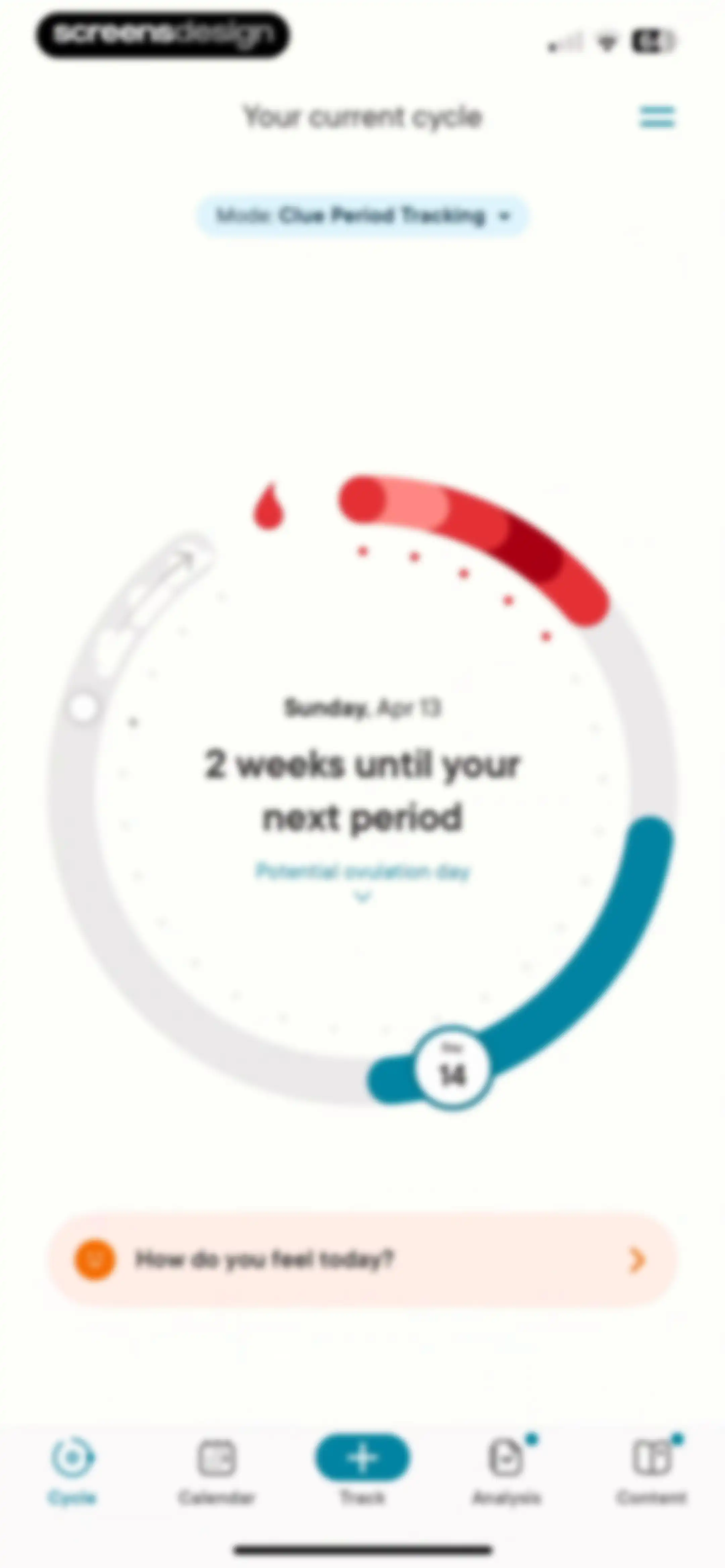 Clue Period & Cycle Tracker screen 42