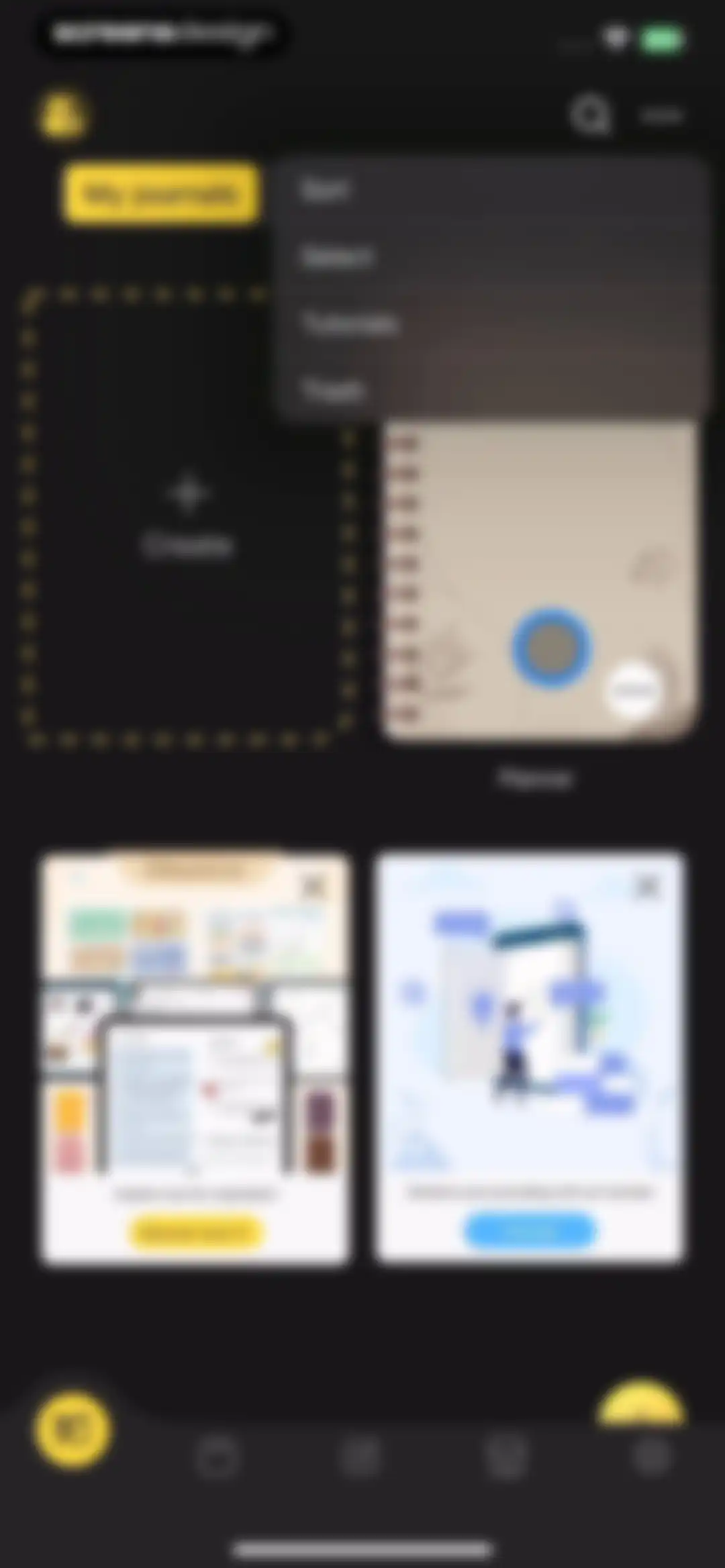 Journal: Planner, Notes, PDFs screen 89