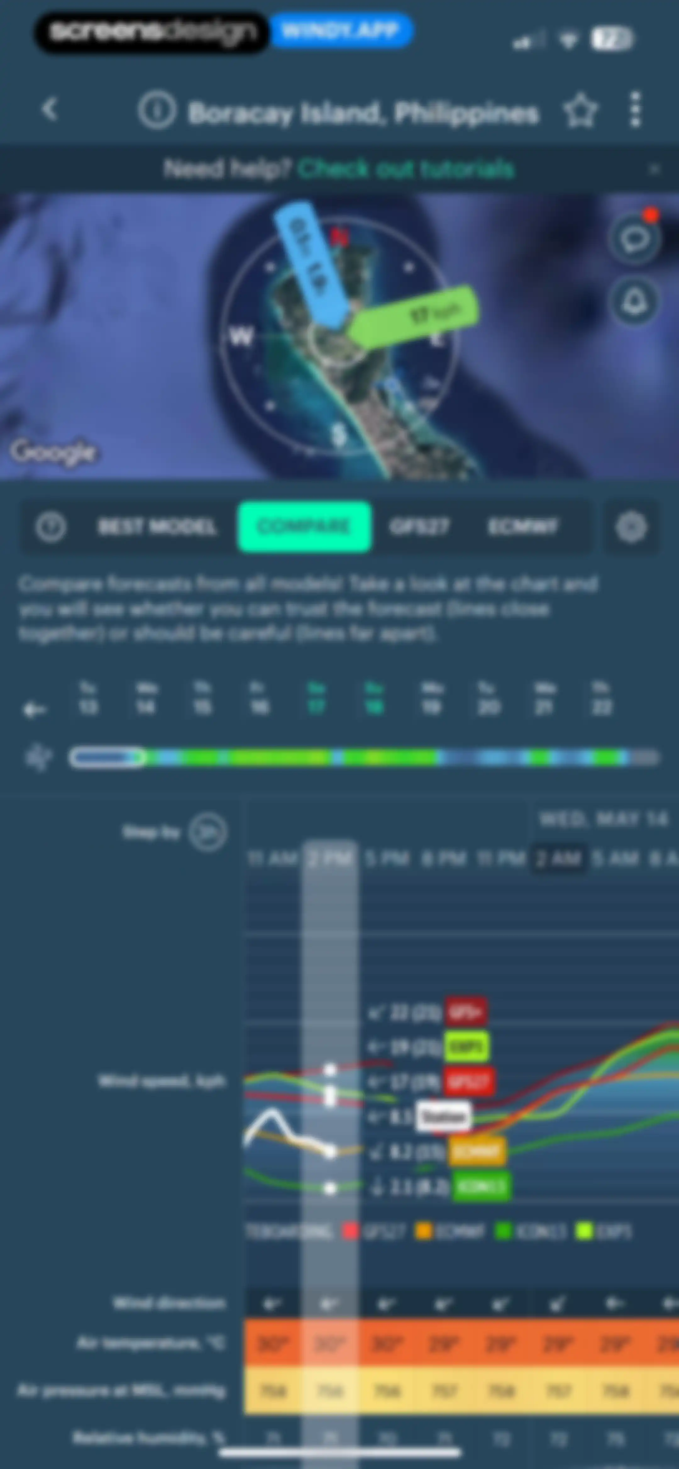 Windy.app — Wind, Tides, Radar screen 63