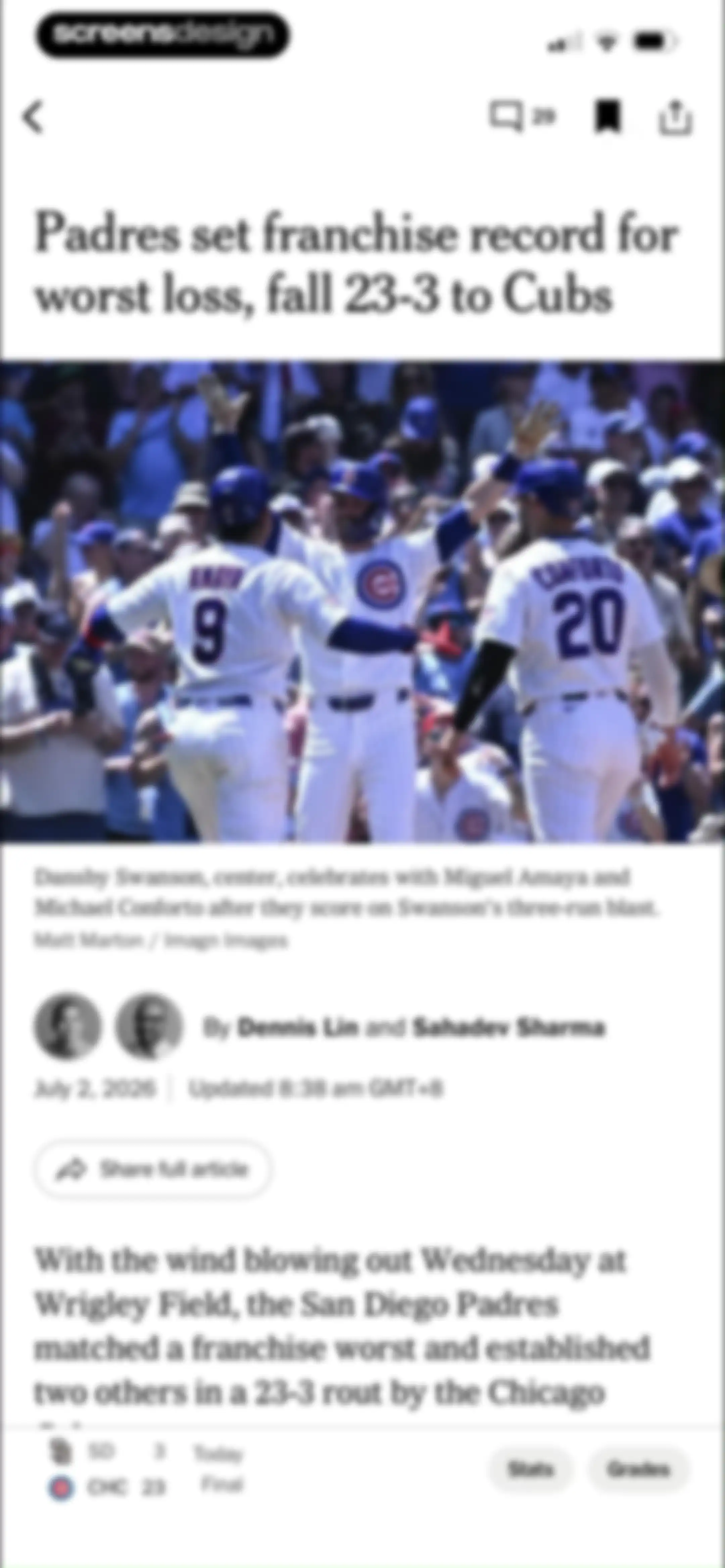 The Athletic: All Sports News screen 31