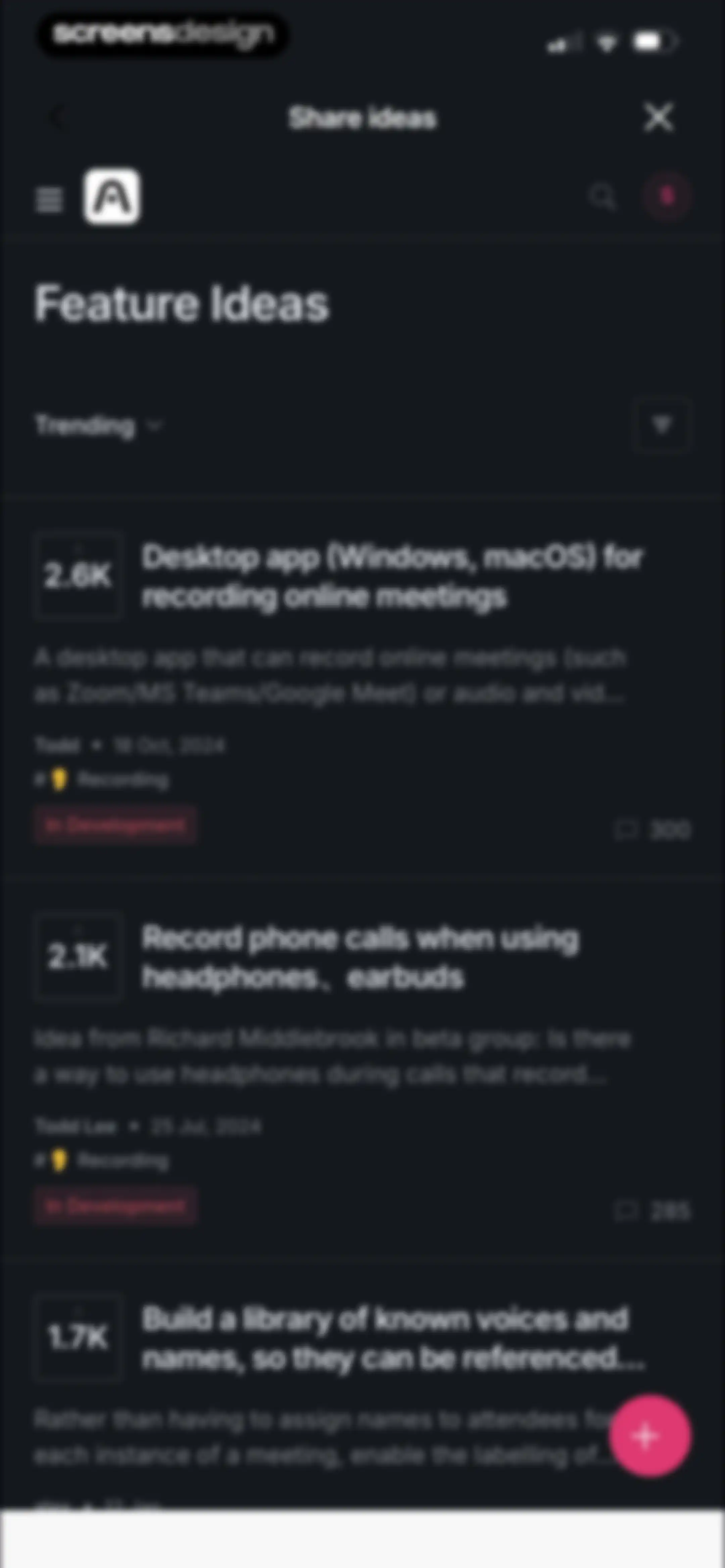 Plaud: AI Note Taker screen 109