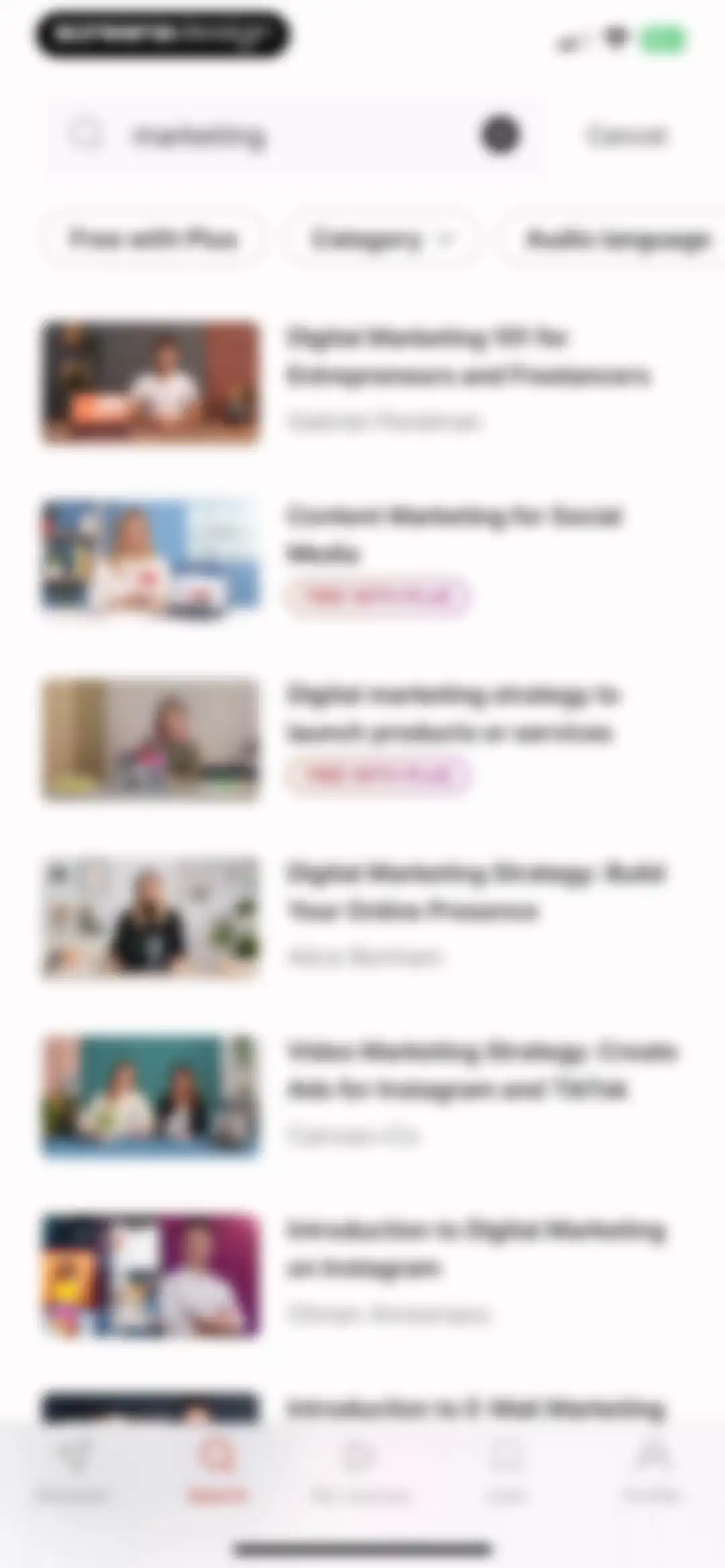 Domestika - Online courses screen 31