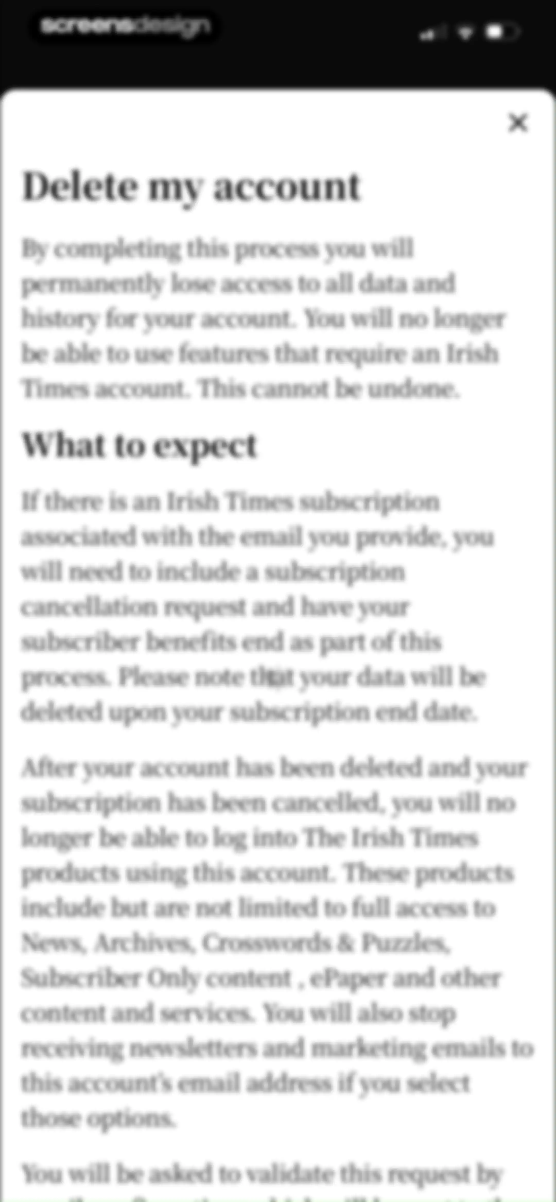 The Irish Times screen 71