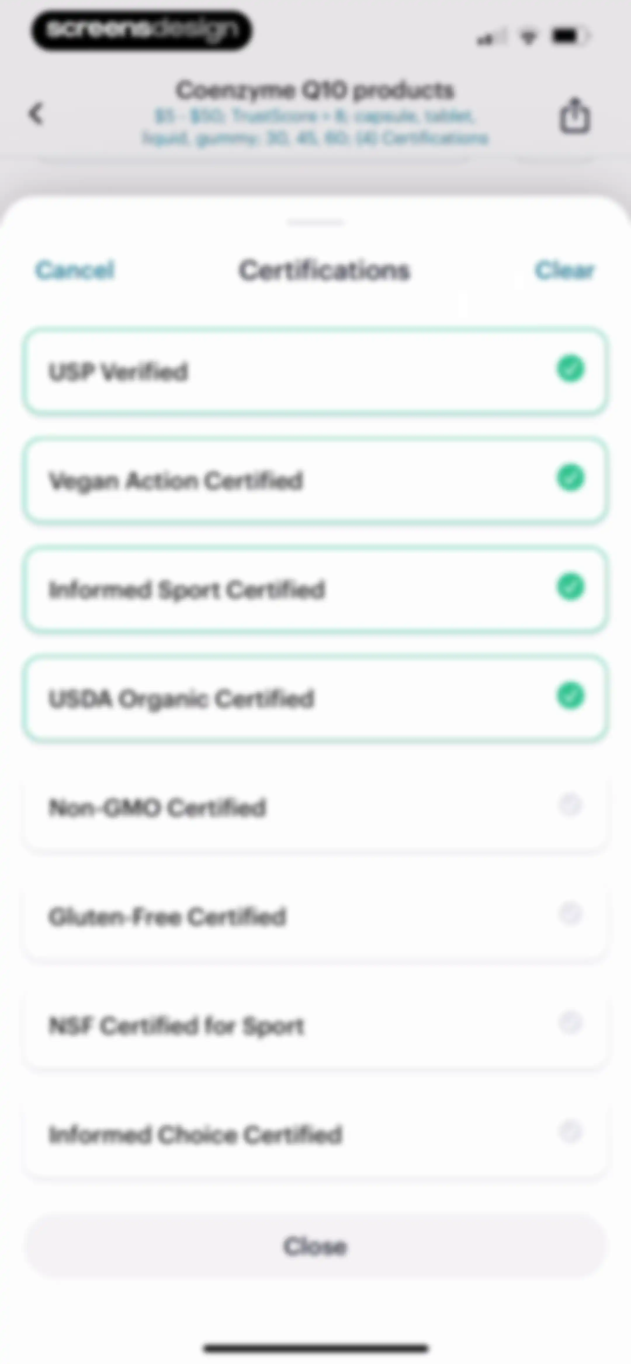 SuppCo: Supplement Scanner screen 50
