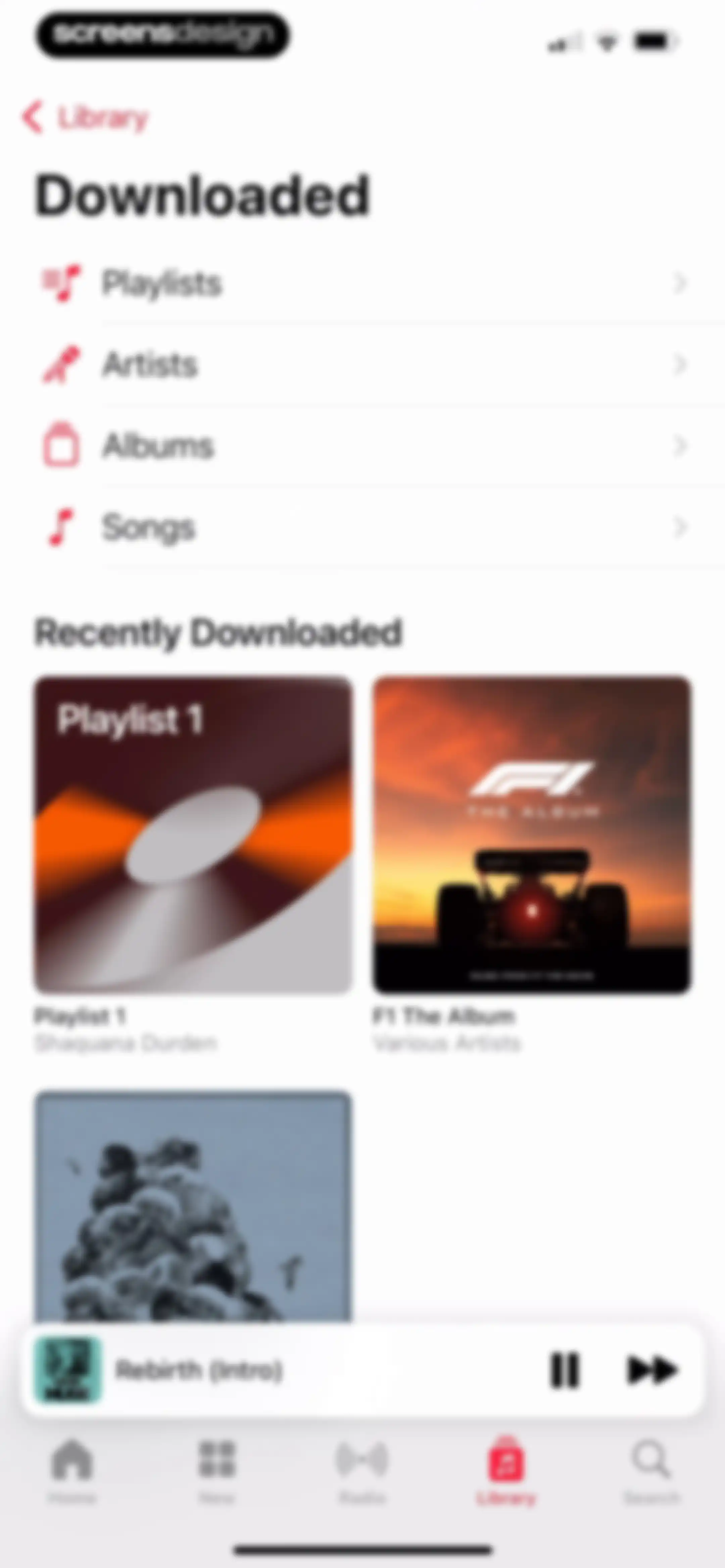 Apple Music screen 131