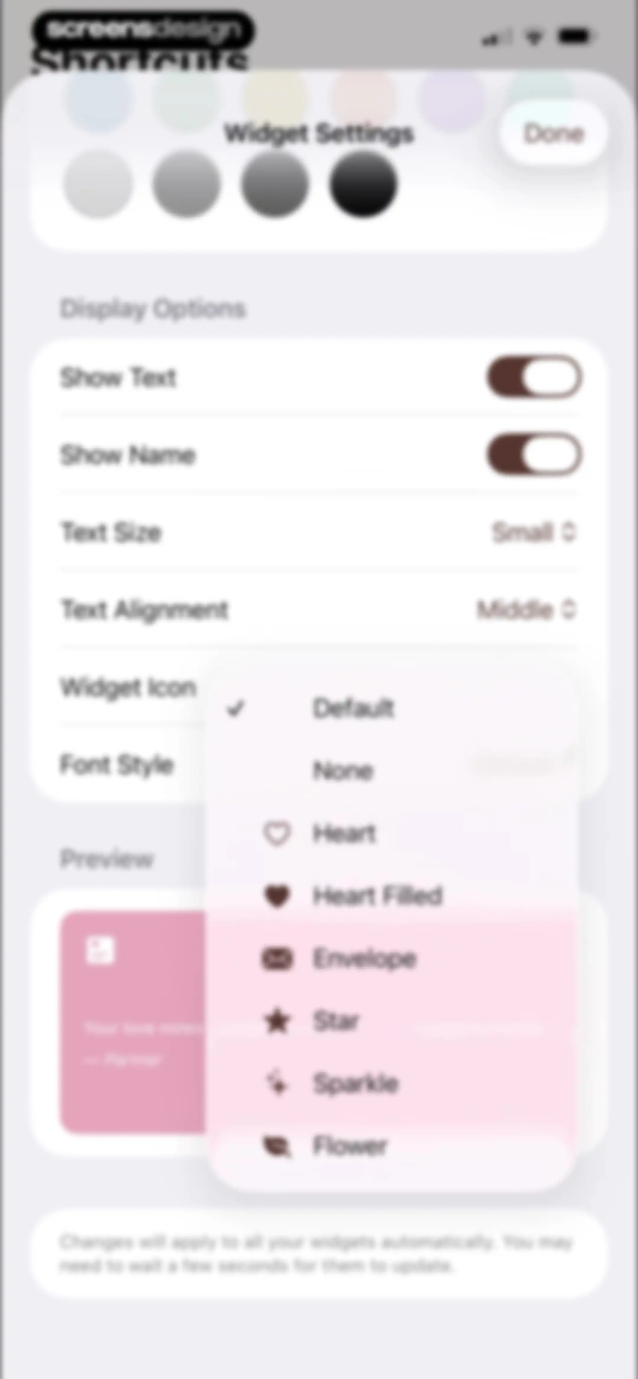 lovelee couples: love note app screen 107