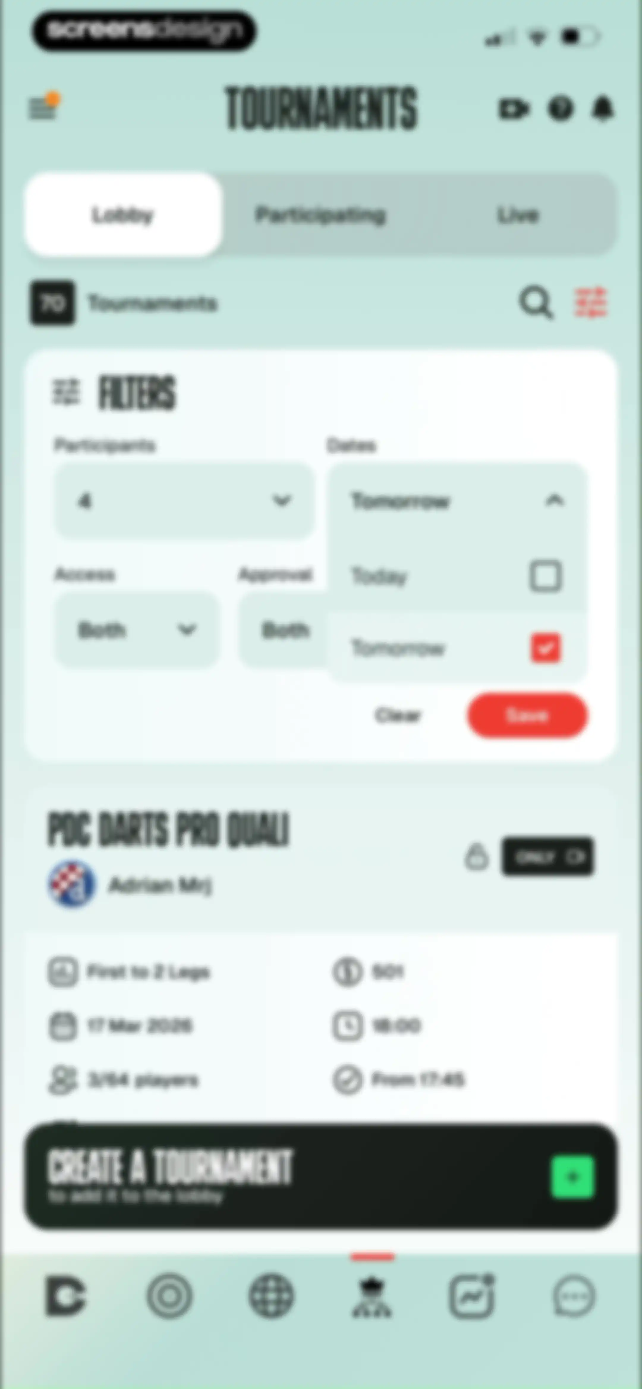DartCounter screen 93