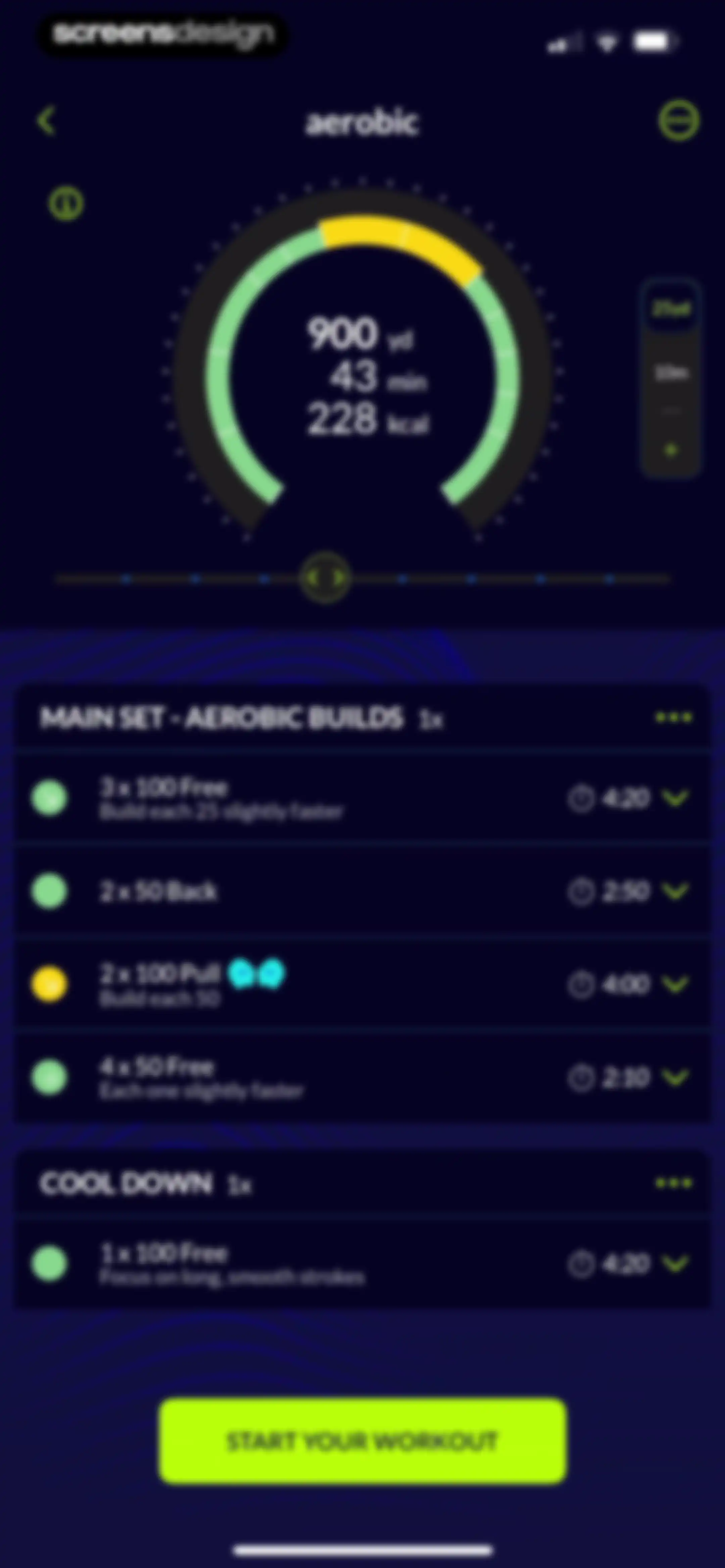 MySwimPro: #1 Swim Workout App screen 116