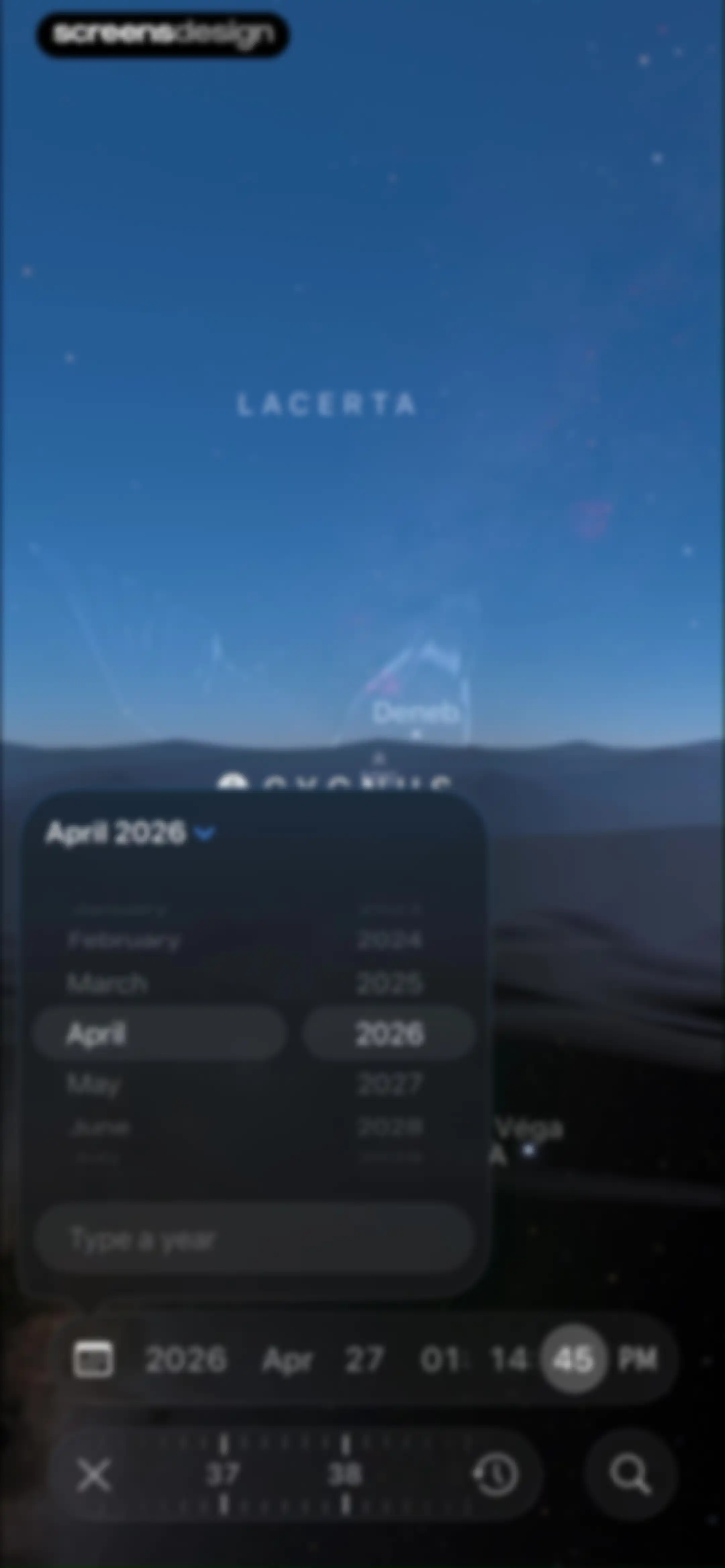 Sky Guide screen 48