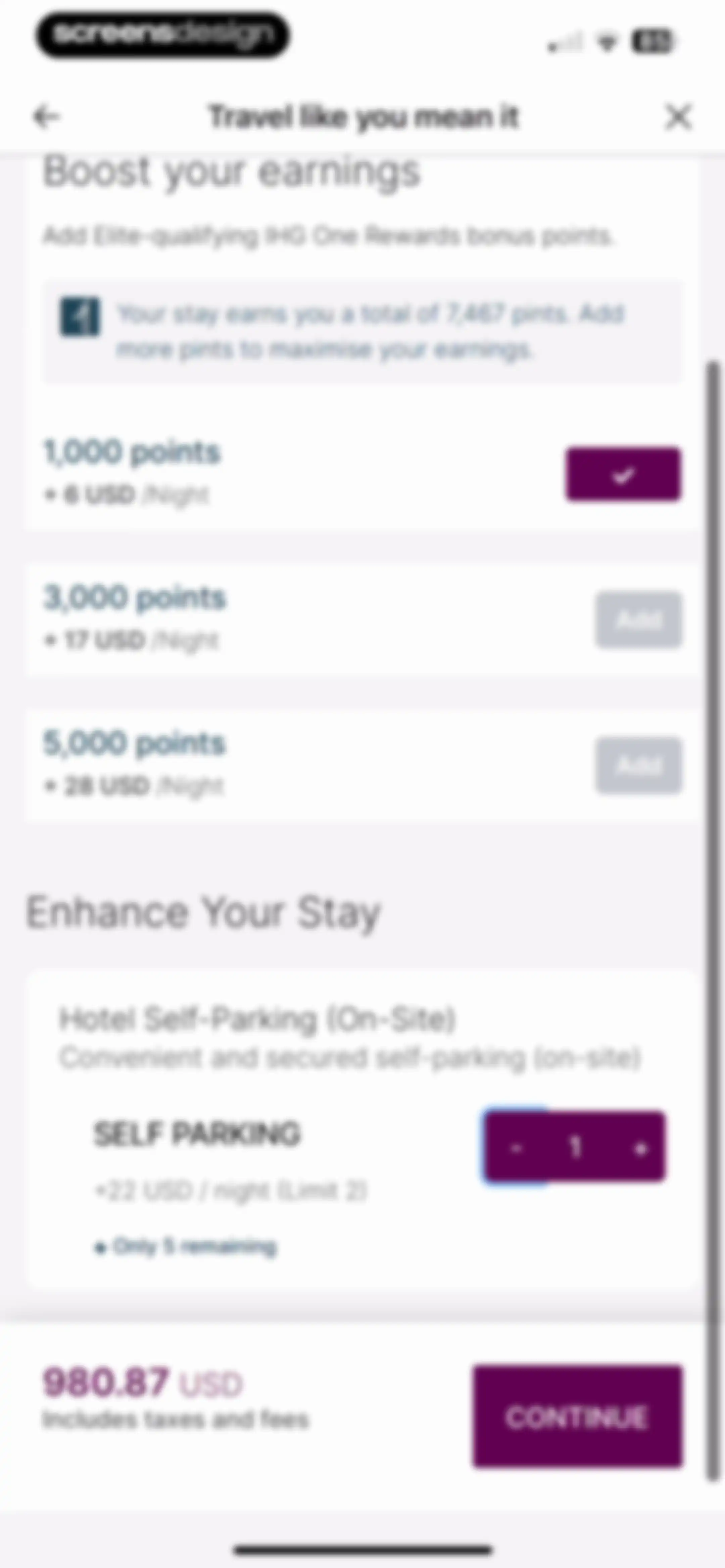 IHG One Rewards: Book Hotels screen 95