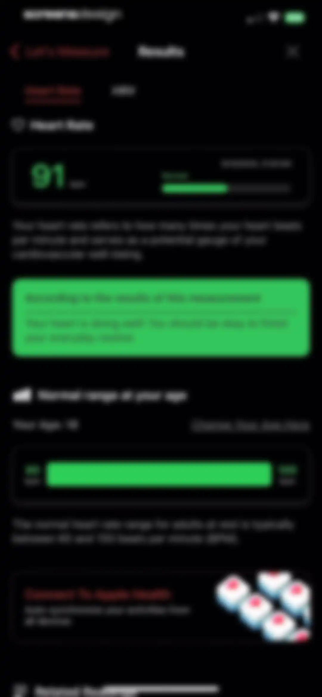 Check Heart Rate Now screen 10