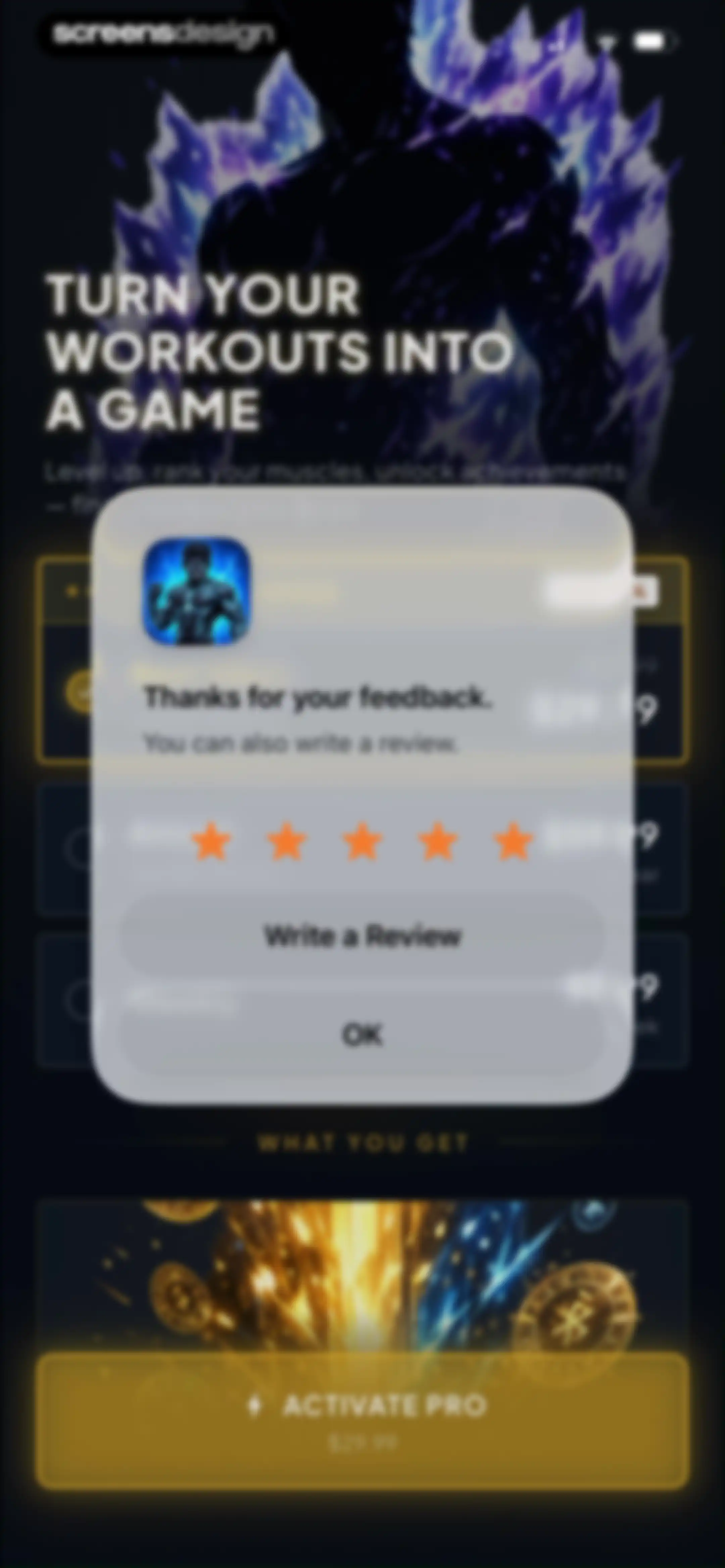 GymLevels: Ranked Gym Workouts screen 54