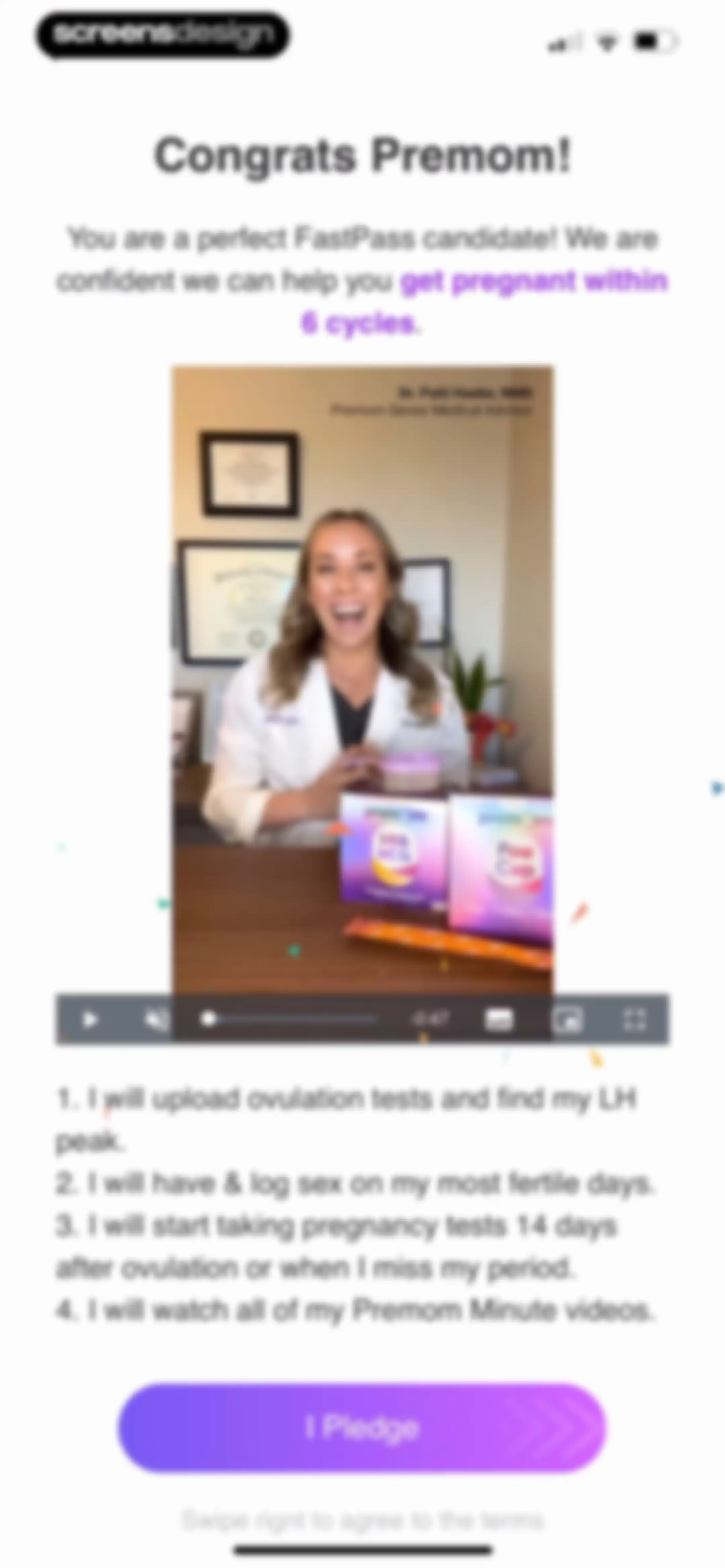 Premom-Ovulation Tracker, PCOS screen 130