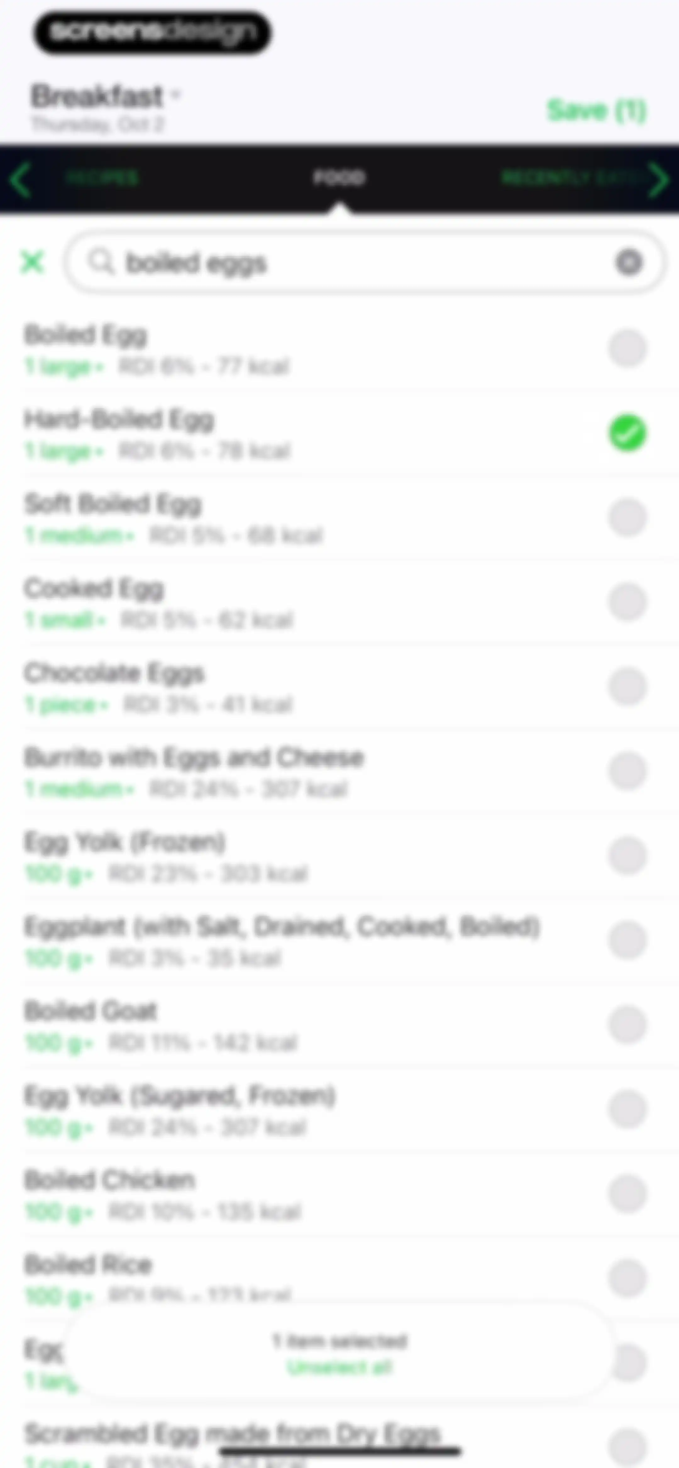 Calorie Counter by fatsecret screen 110